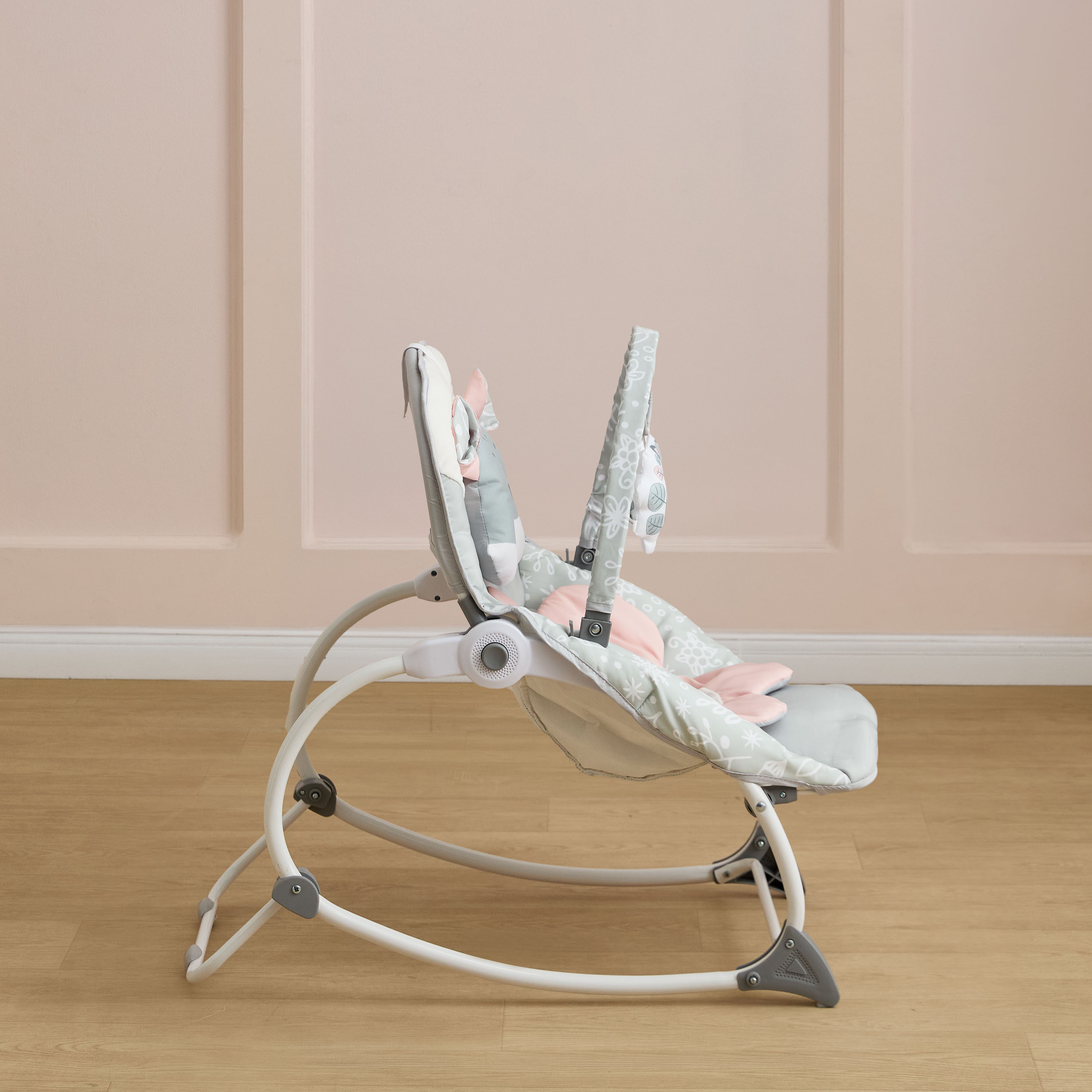Juniors Fox Applique Baby Rocker with Toy Bar-baby-infantactivity-rockers-image-4