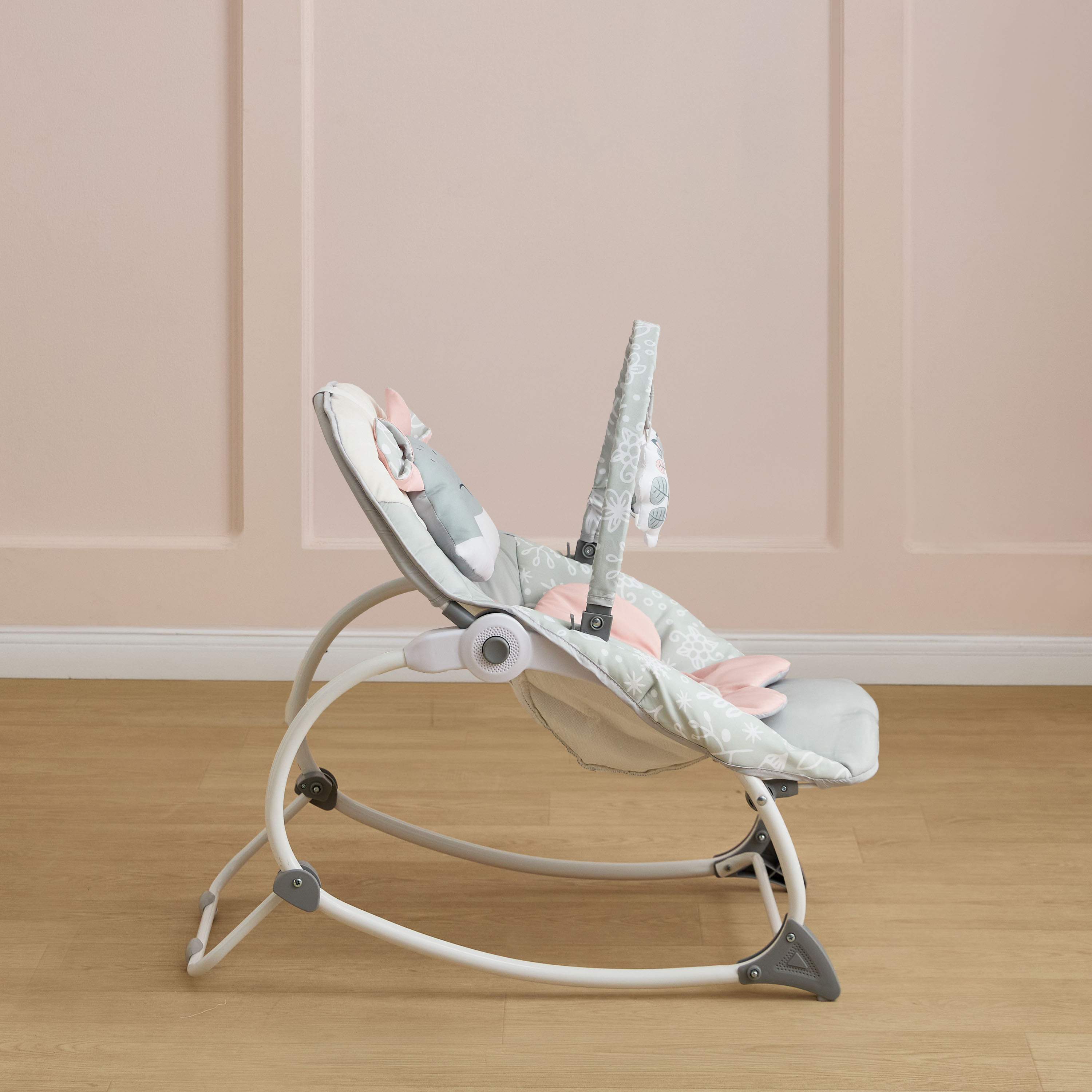 Juniors Fox Applique Baby Rocker with Toy Bar-baby-infantactivity-rockers-image-5