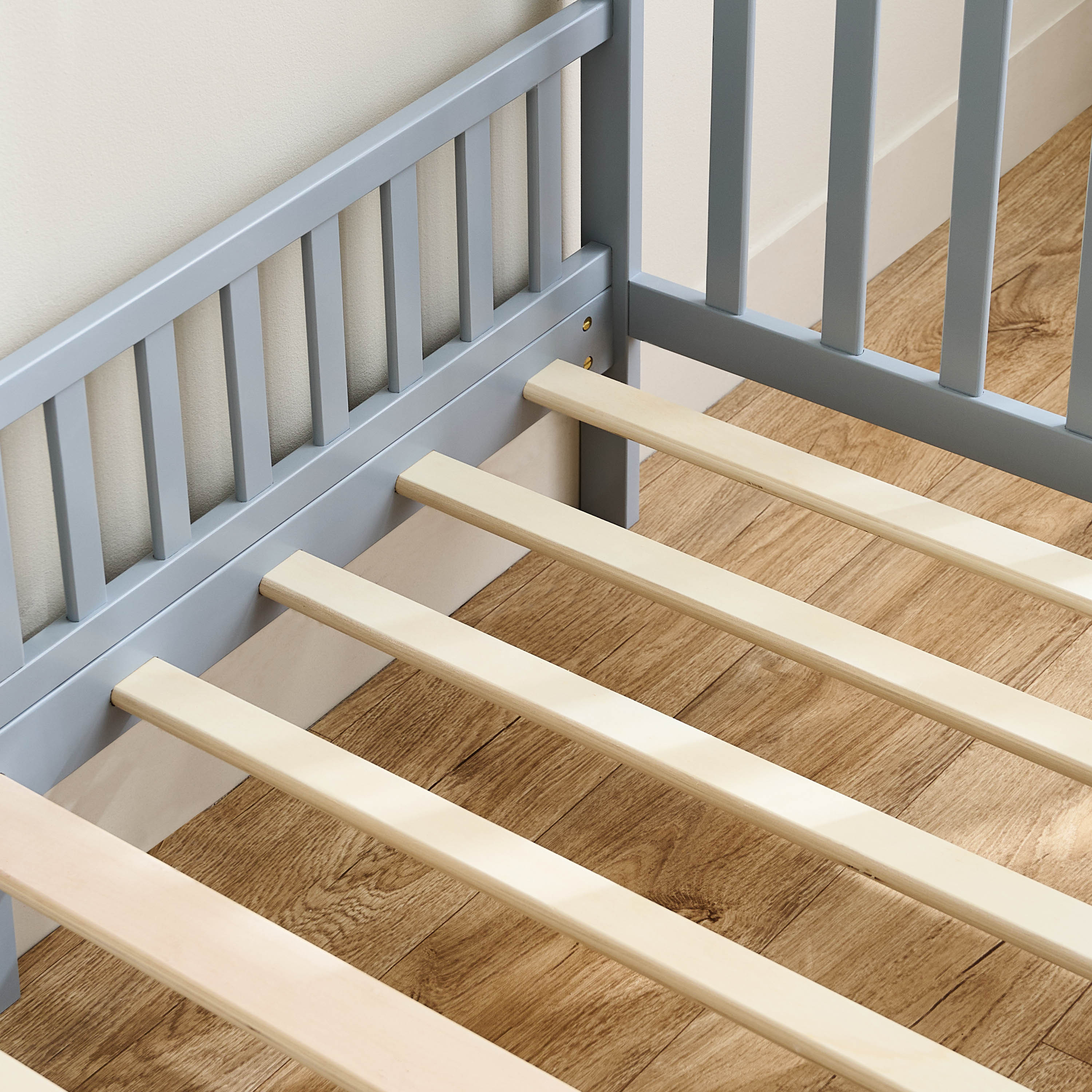 Little Bloomers Cuby Baby Bed with Safety Rails-baby-nursery-furniture-cribsandbeds-beds-image-5