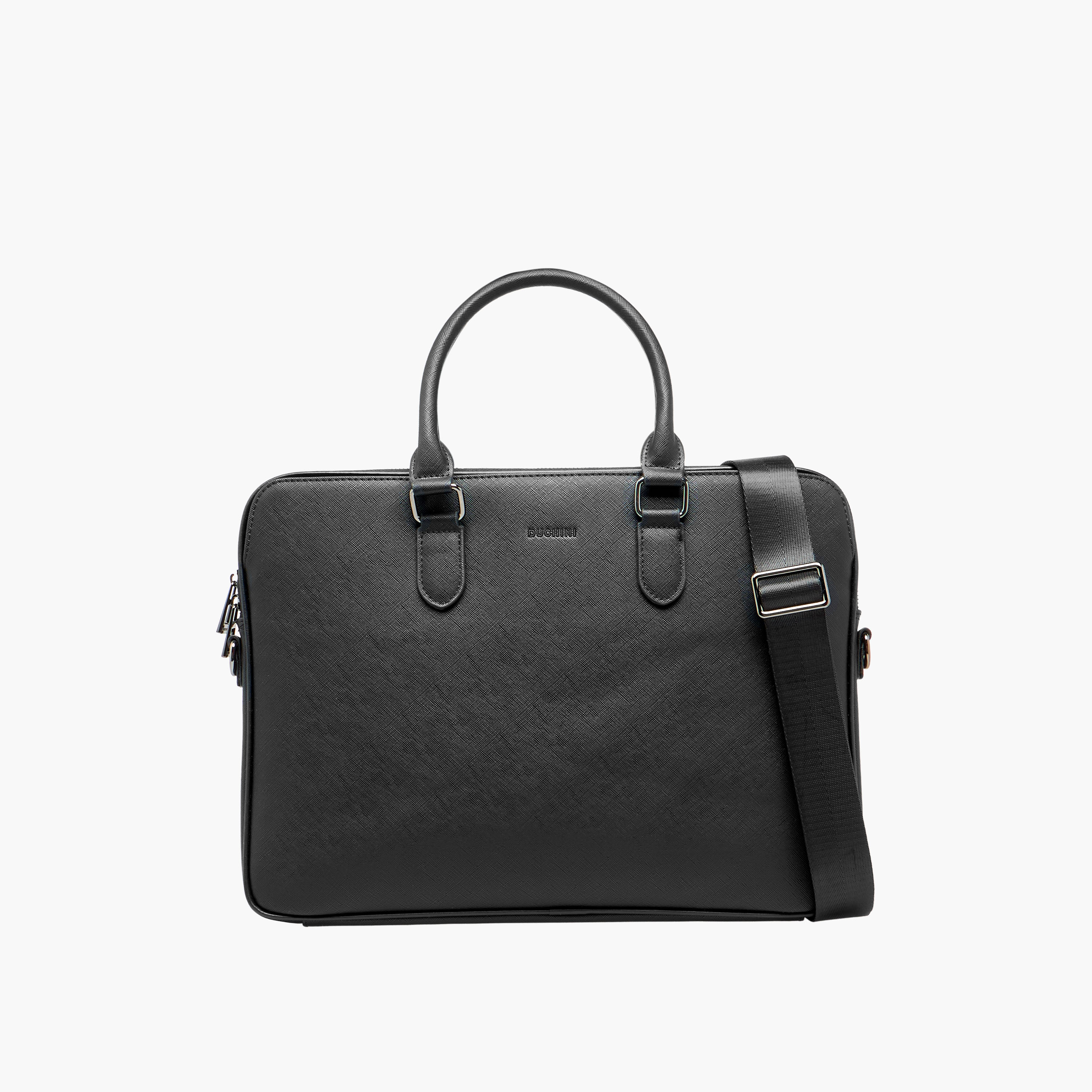 Duchini Men Textured Laptop Bag-men-bags-image-1