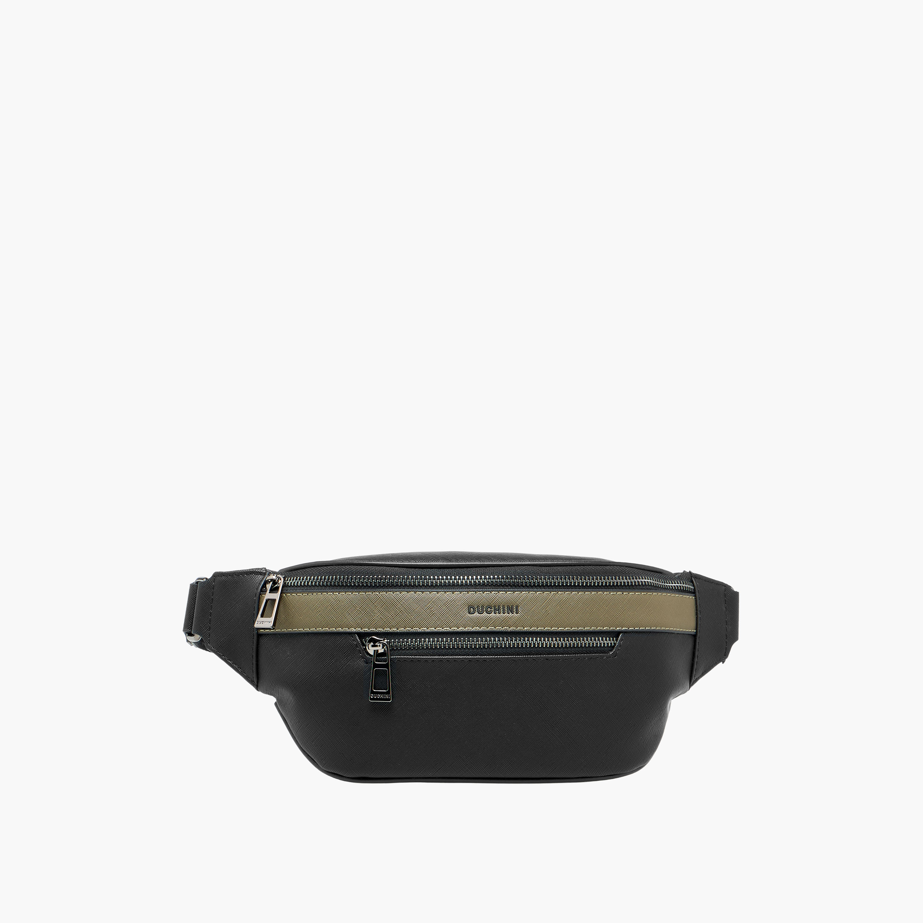 Duchini Men Panelled Waist Bag-men-bags-image-1