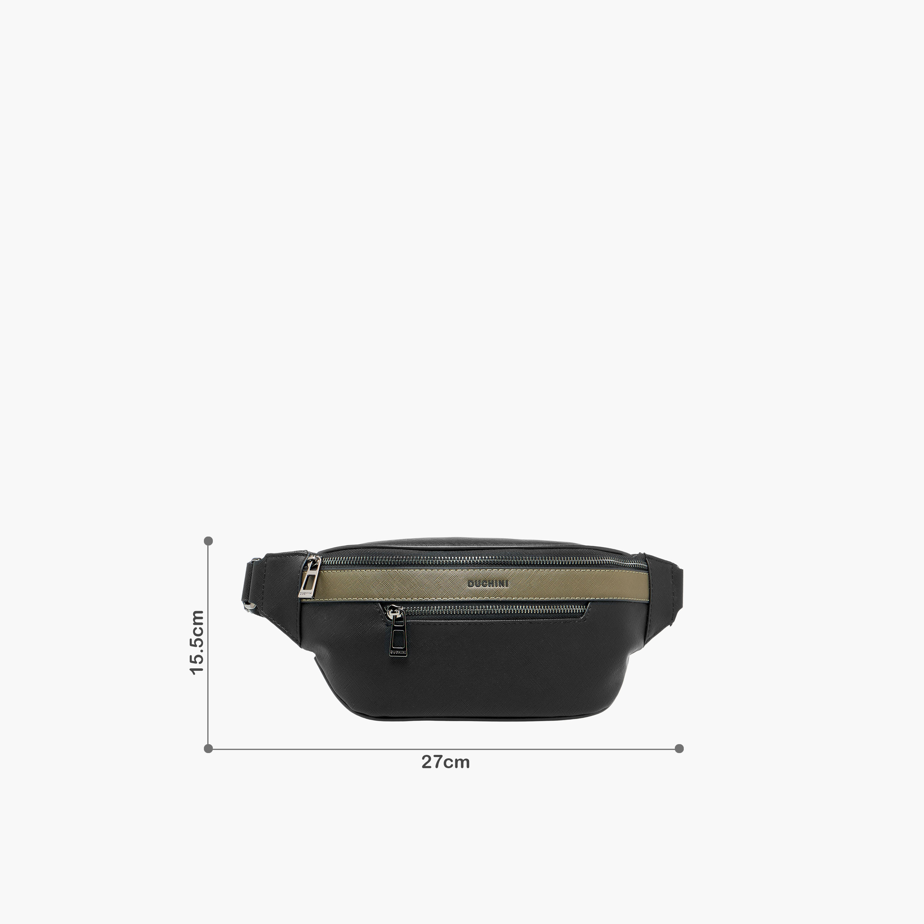 Duchini Men Panelled Waist Bag-men-bags-image-2