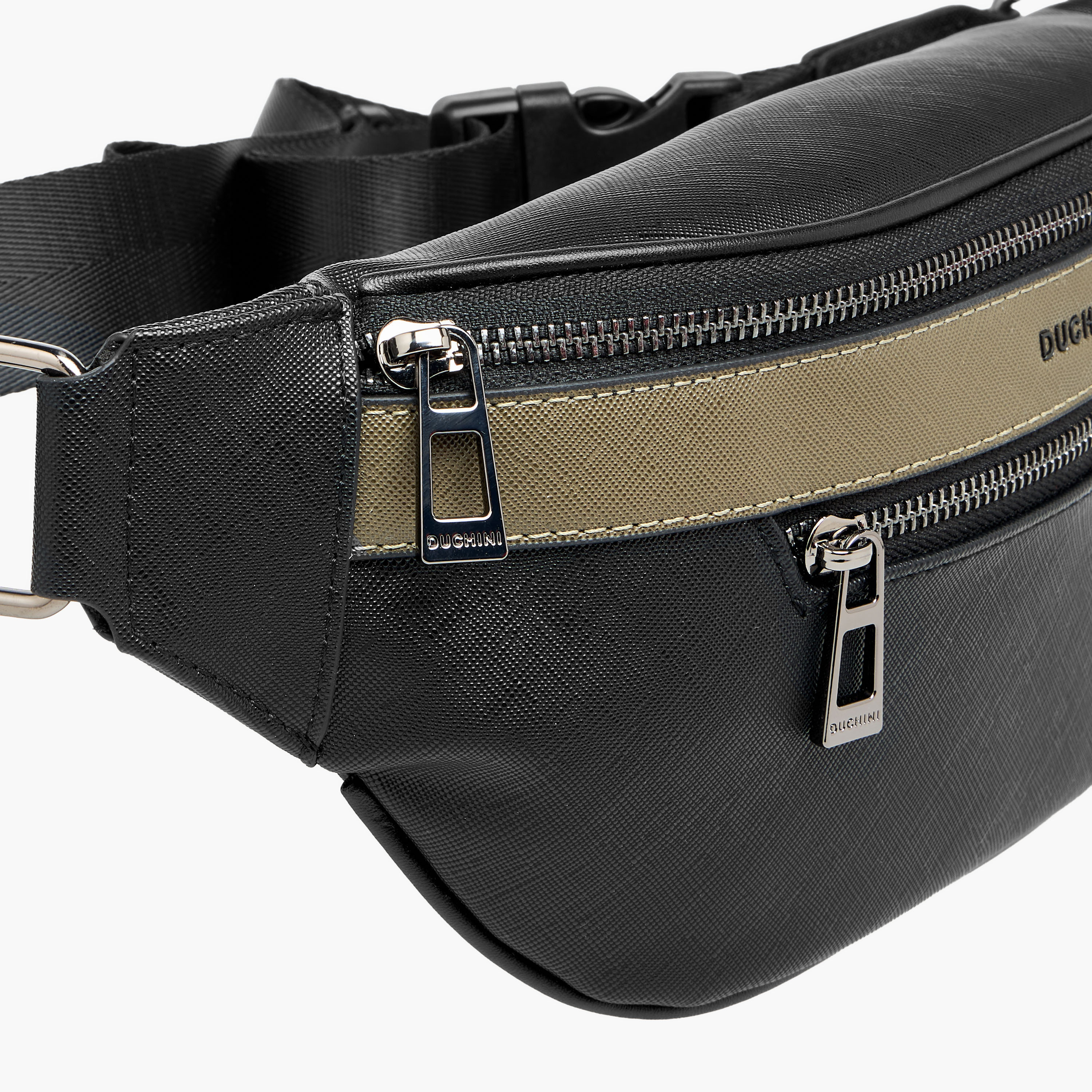 Duchini Men Panelled Waist Bag-men-bags-image-3