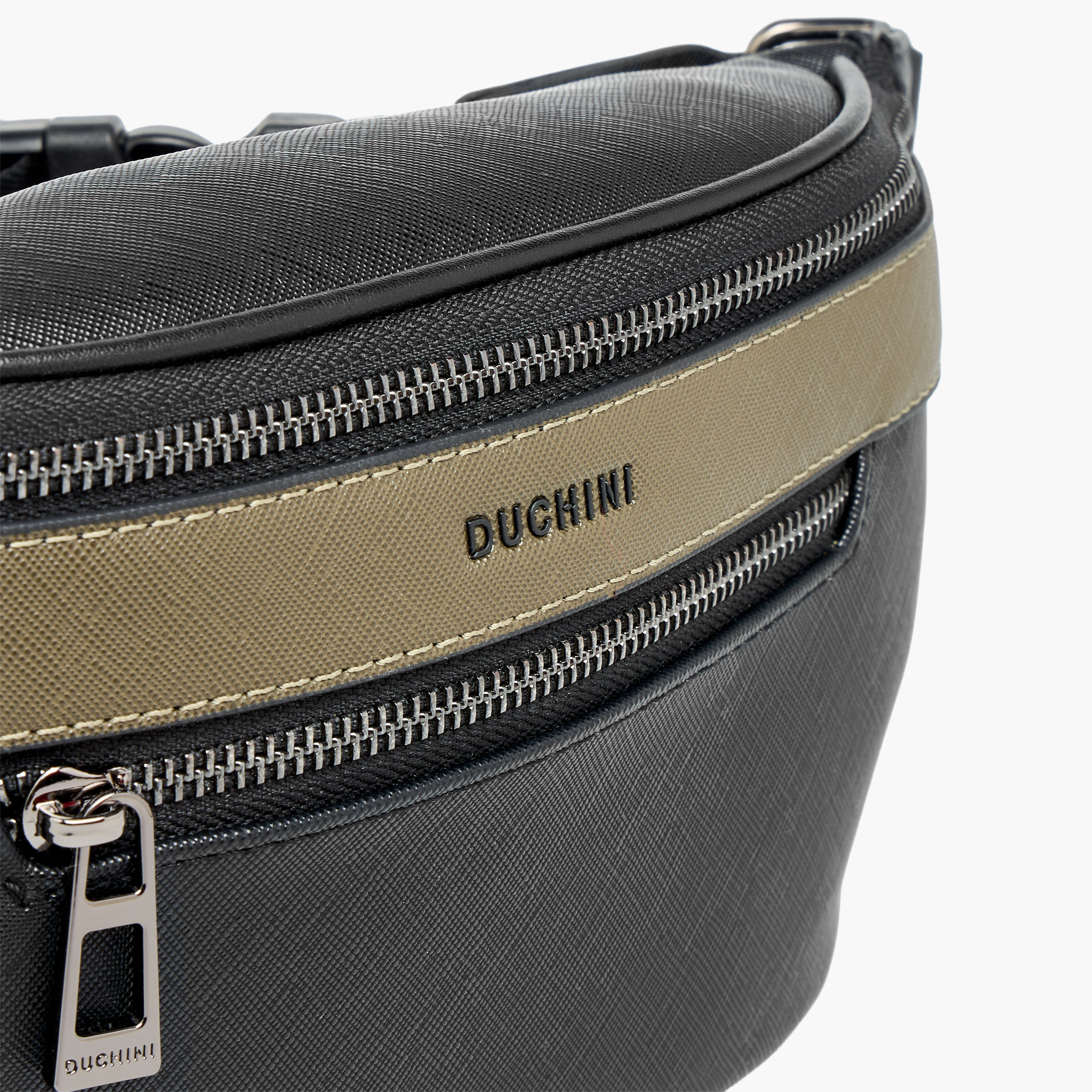 Duchini Men Panelled Waist Bag-men-bags-image-4