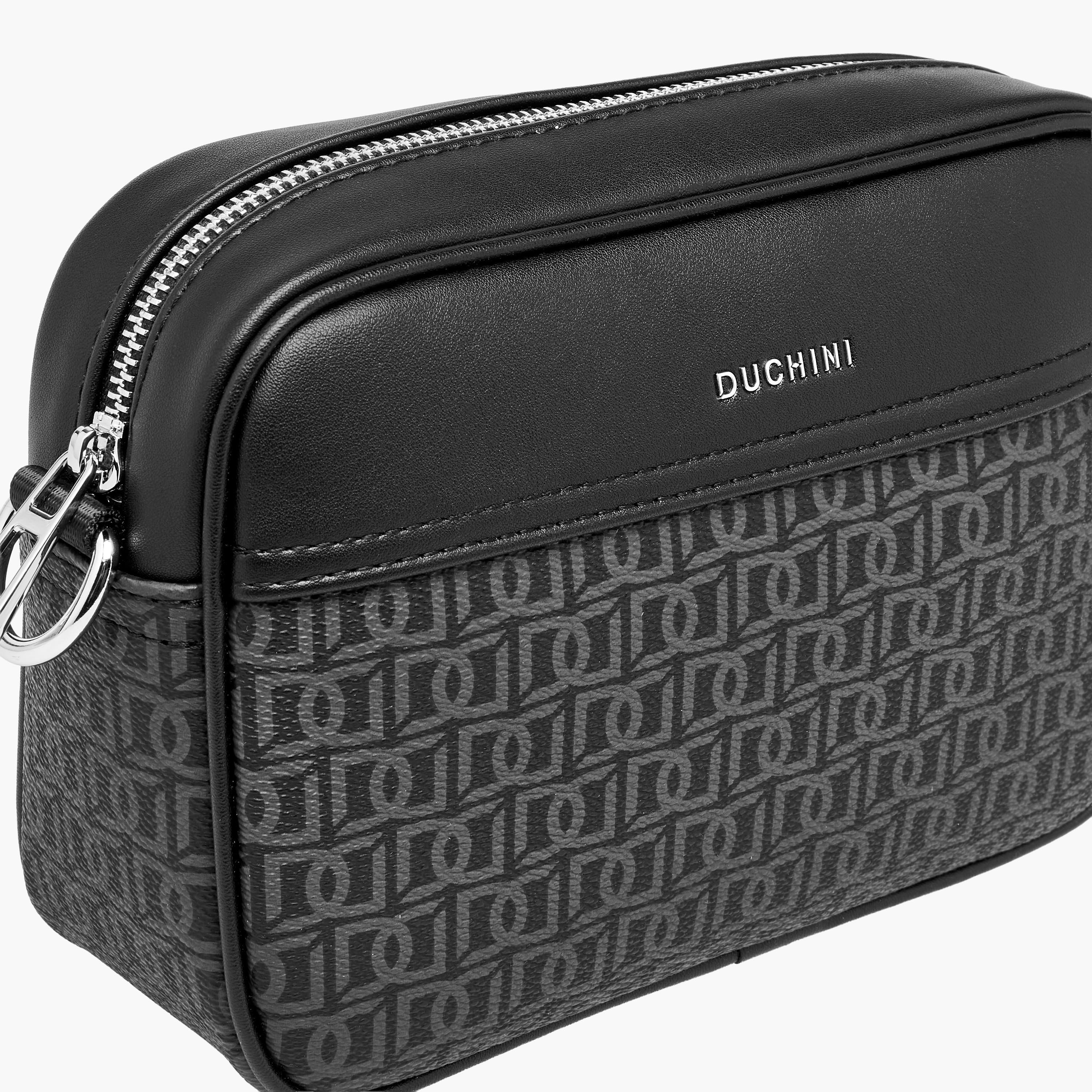 Duchini Men Monogram Print Crossbody Bag-men-bags-image-5