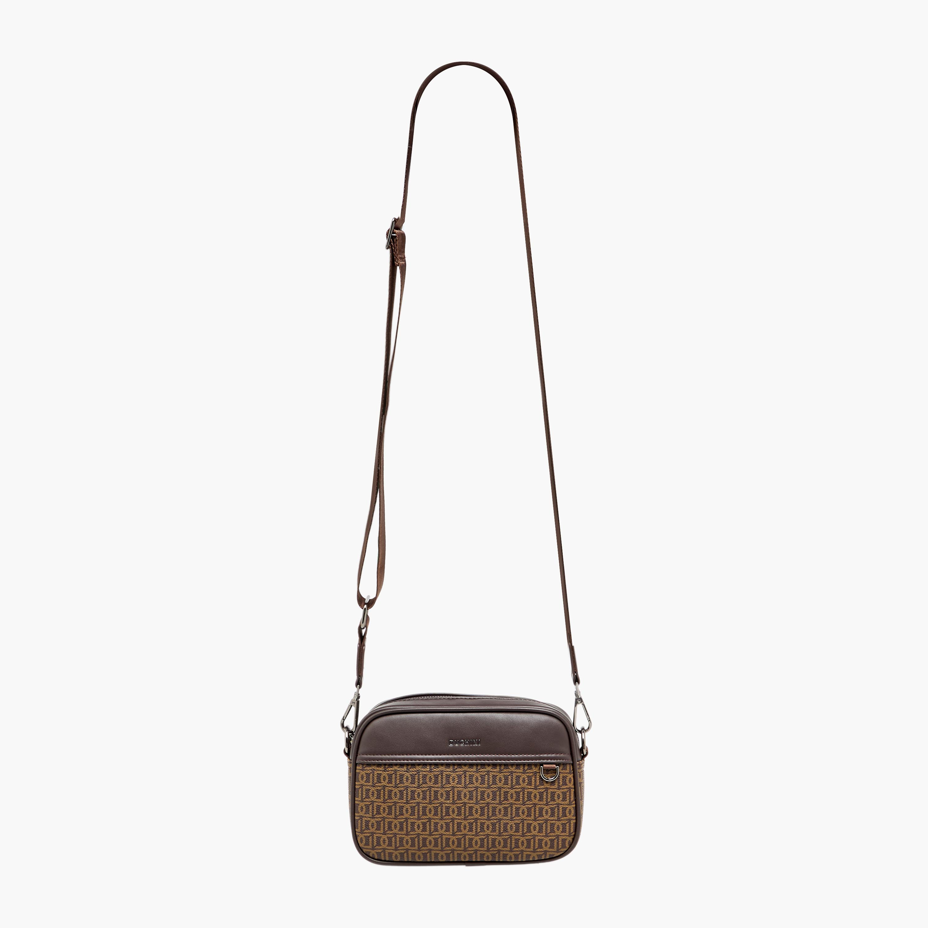 Duchini Men Monogram Print Crossbody Bag-men-bags-image-3