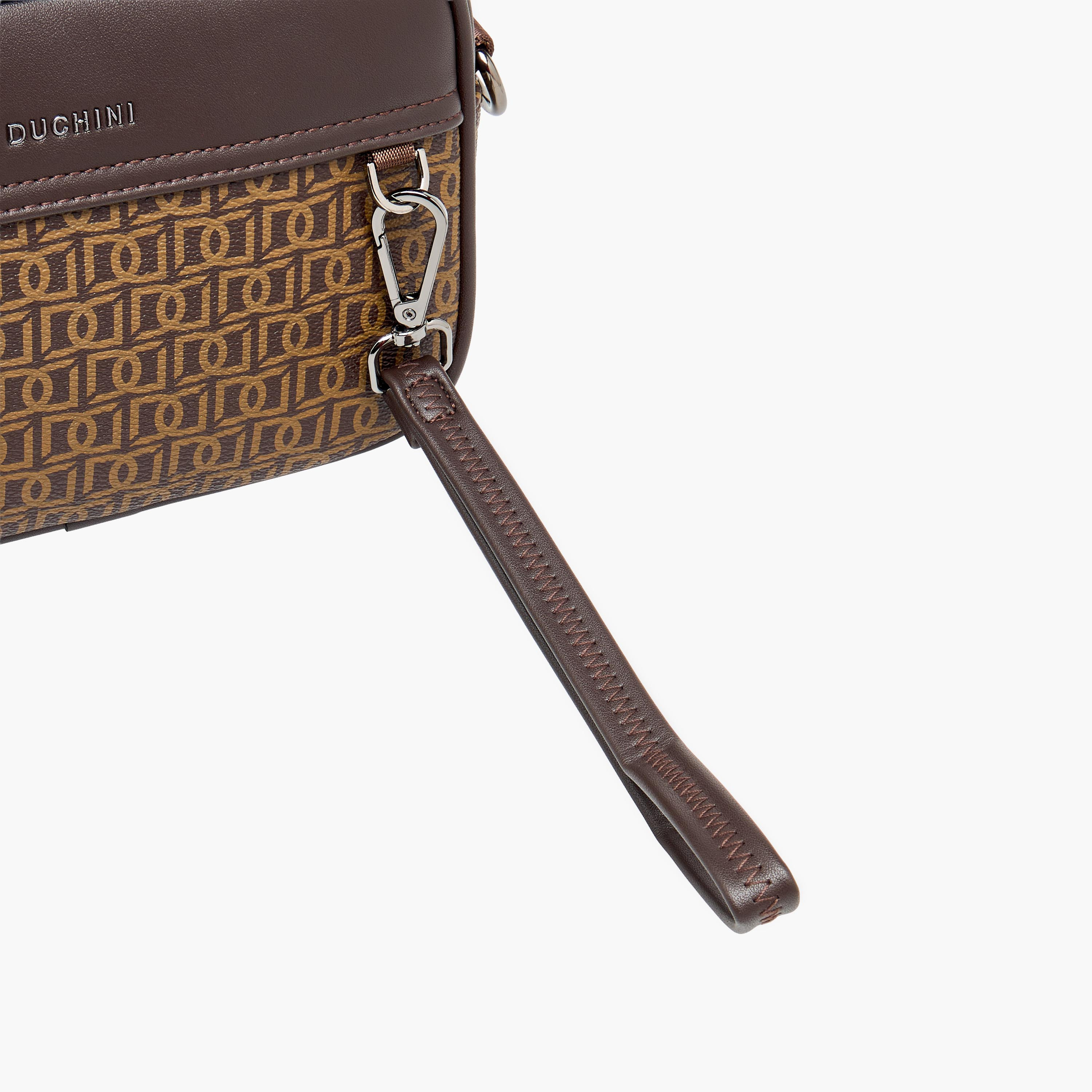 Duchini Men Monogram Print Crossbody Bag-men-bags-image-7