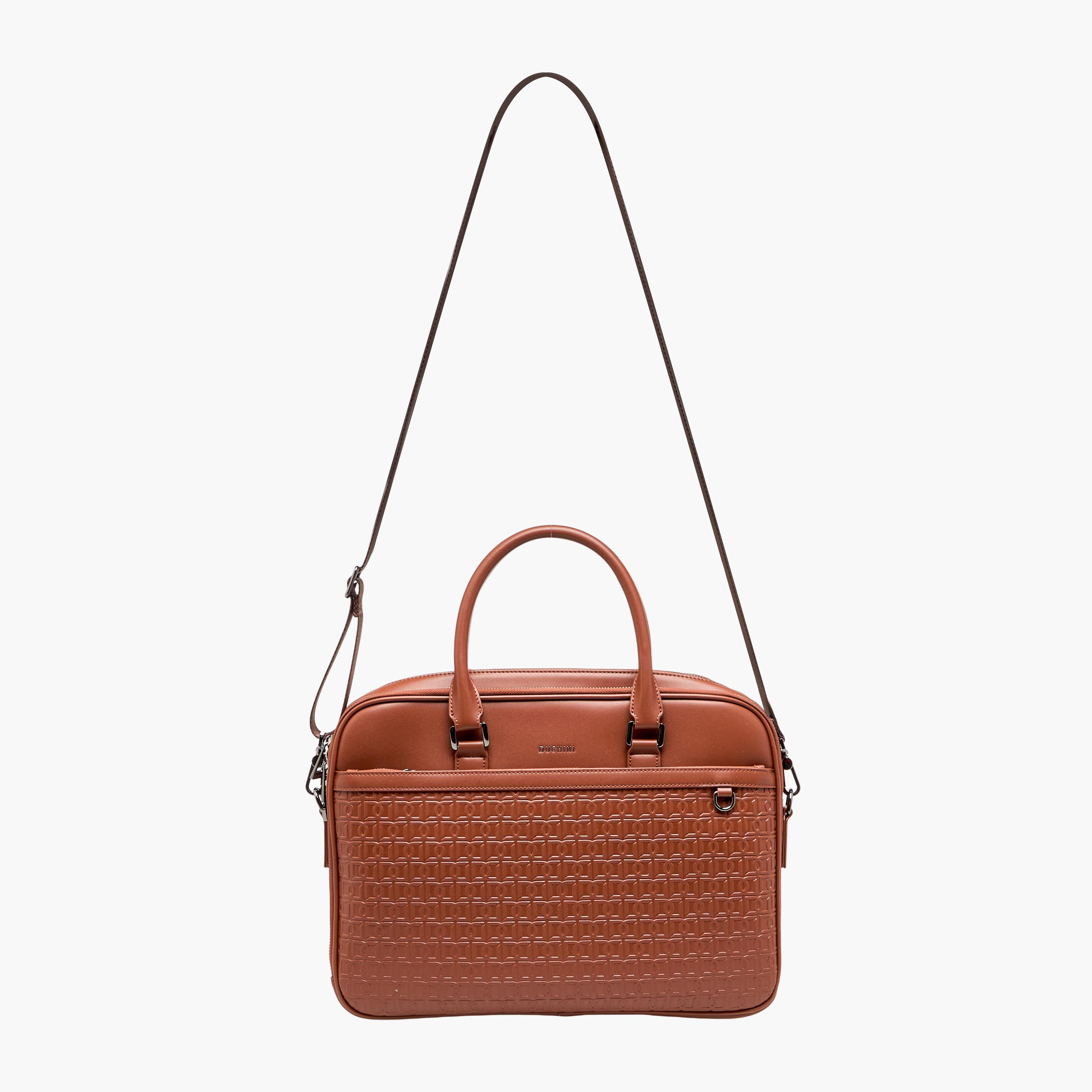 Duchini Men Monogram Laptop Bag-men-bags-image-3