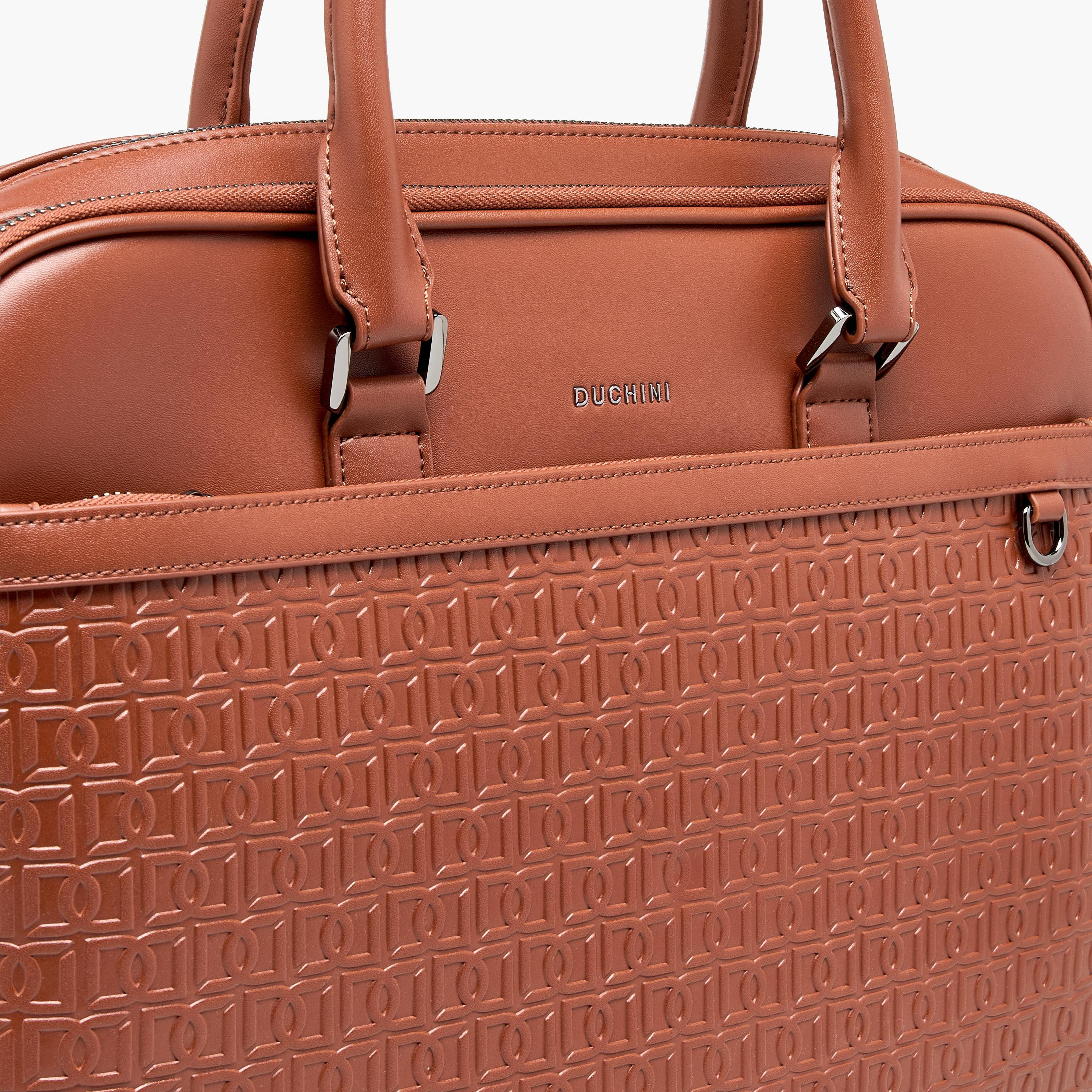 Duchini Men Monogram Laptop Bag-men-bags-image-5