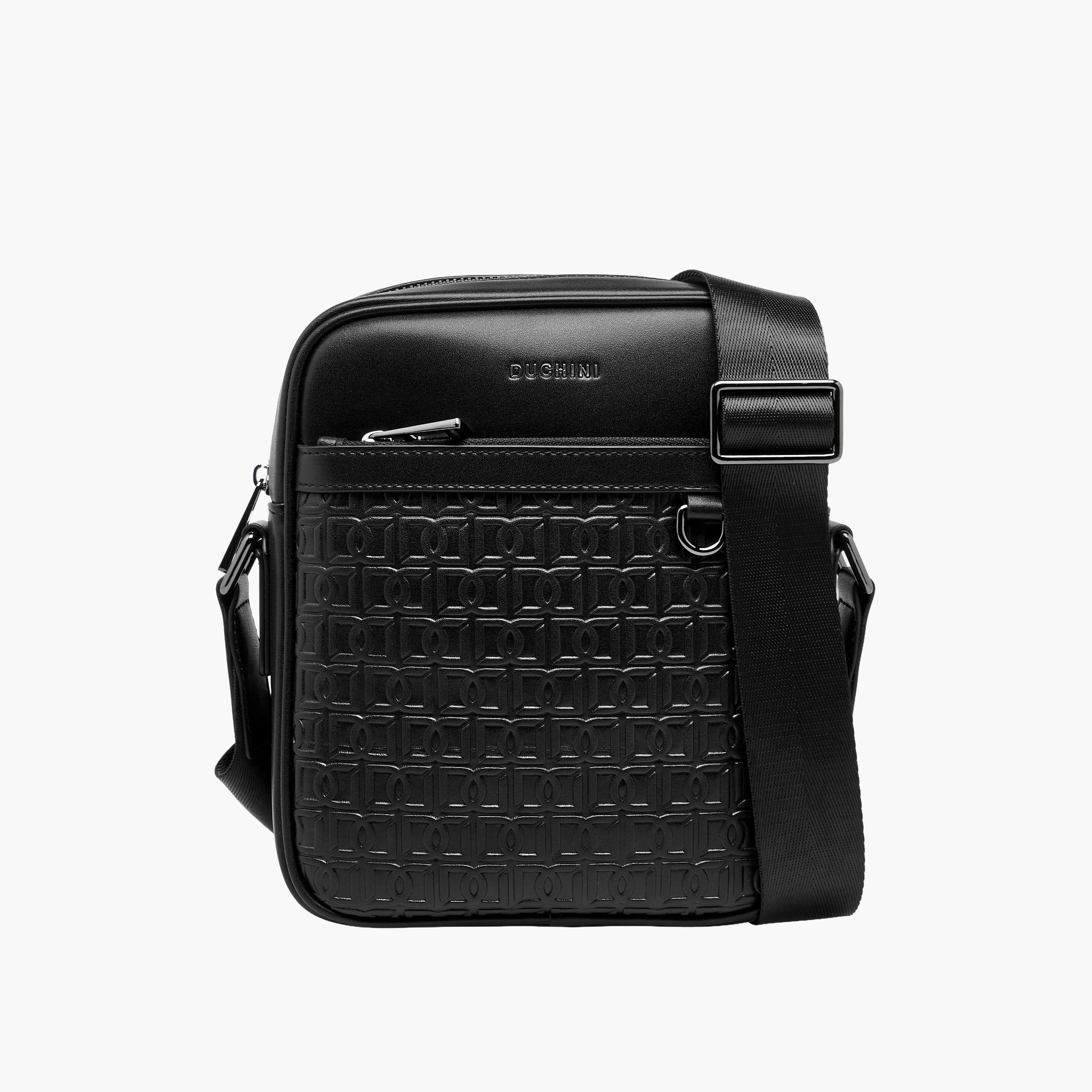 شنطة كروس بودي بتصميم مونوجرام بارز للرجال من دوتشيني-men-bags-image-1