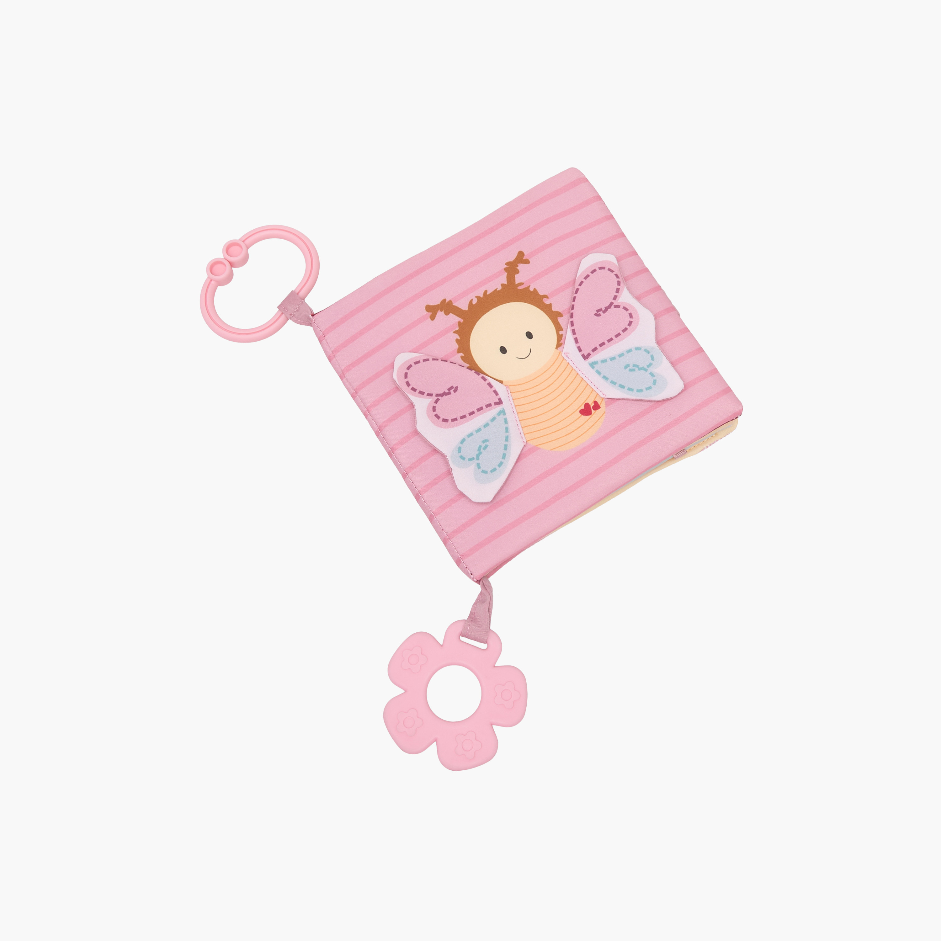 Juniors Crinkle Book Stroller Toy with Butterfly Applique-baby-gear-travelaccessories-image-2