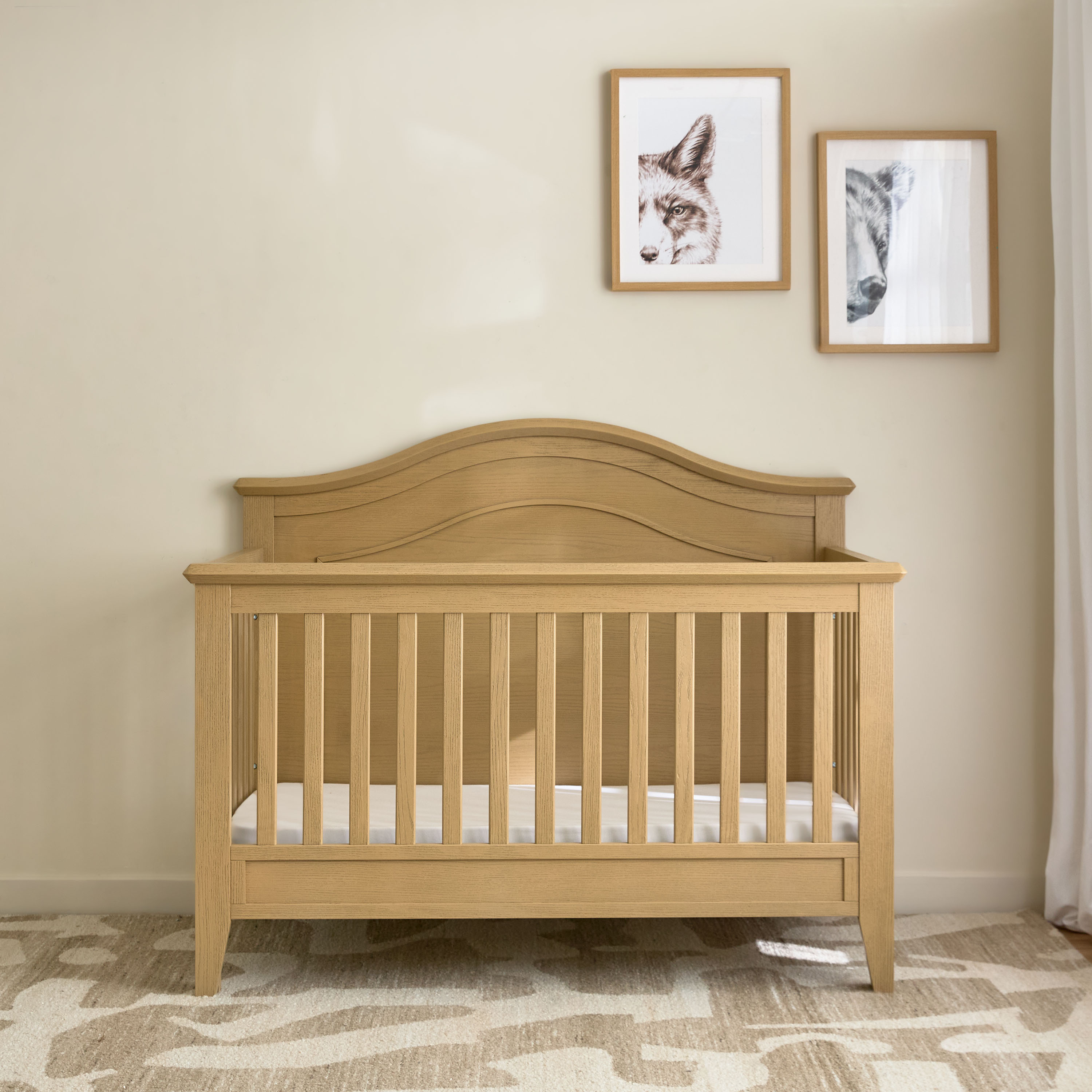 Giggles Atlas Crib with 2-in-1 Convertible Design and Adjustable Height (Up to 6 years)-baby-nursery-furniture-cribsandbeds-babycribs-image-6