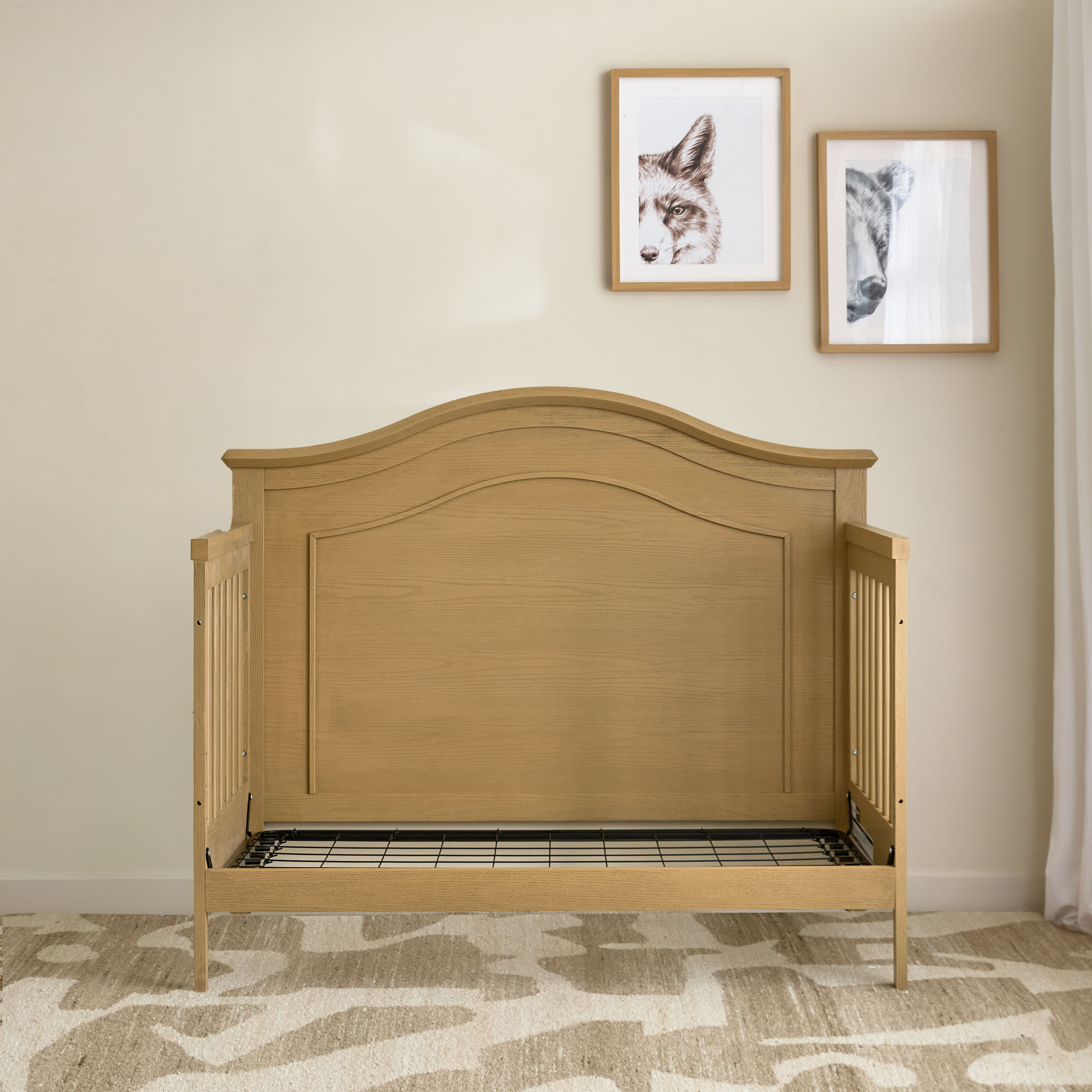 Giggles Atlas Crib with 2-in-1 Convertible Design and Adjustable Height (Up to 6 years)-baby-nursery-furniture-cribsandbeds-babycribs-image-8