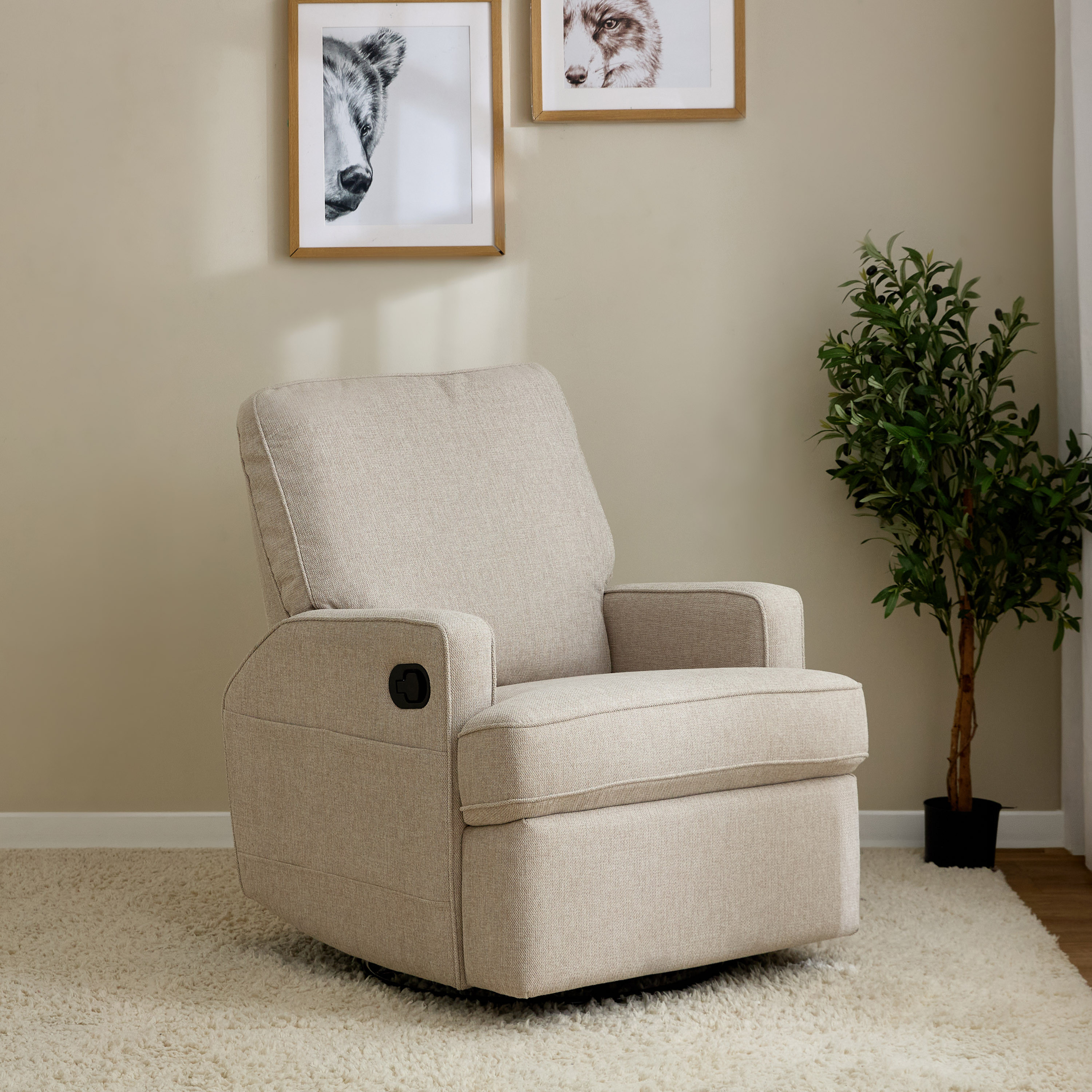 كرسي هزاز بمسند قدم كوين من جيجلز-baby-nursery-furniture-chairsandtables-image-1
