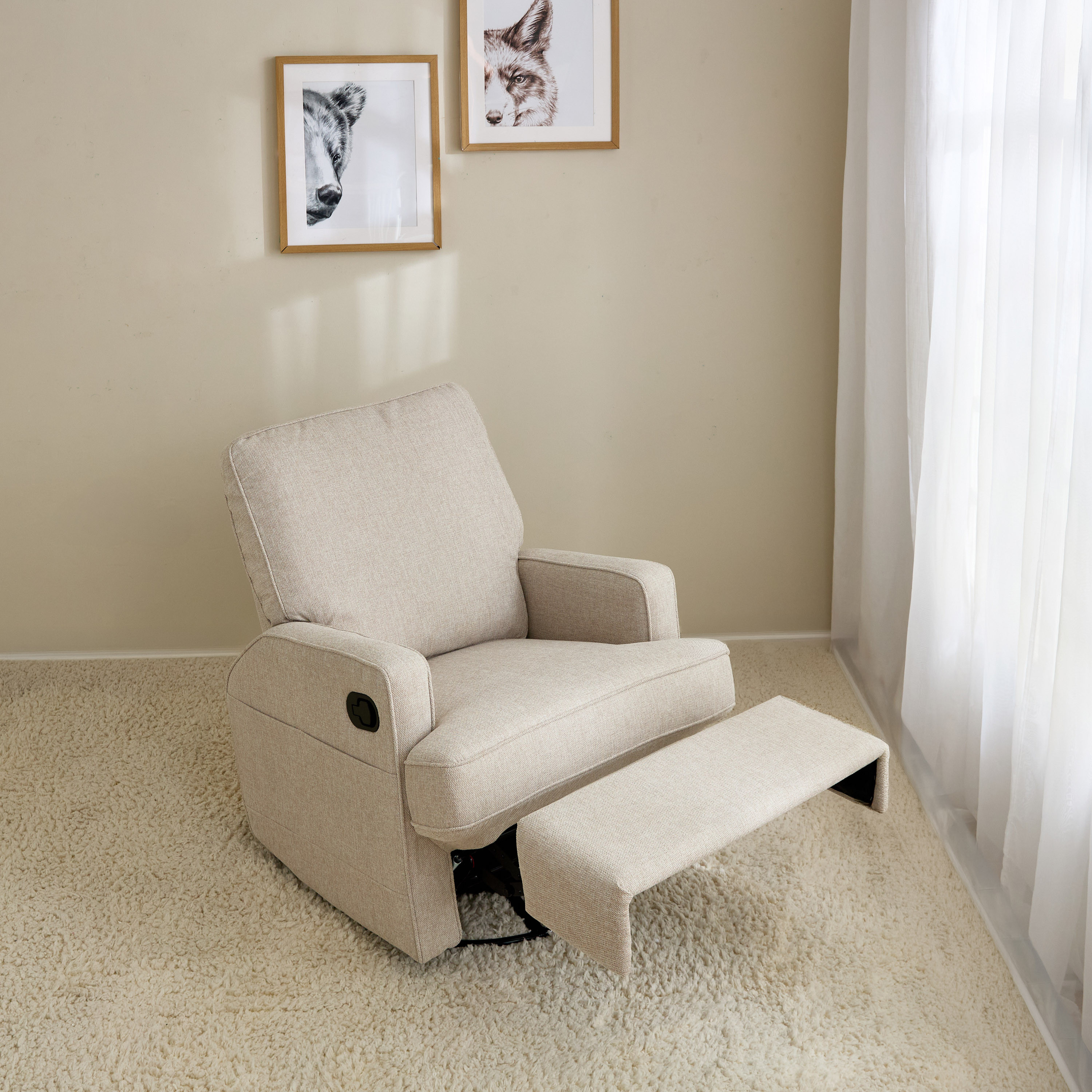 كرسي هزاز بمسند قدم كوين من جيجلز-baby-nursery-furniture-chairsandtables-image-3