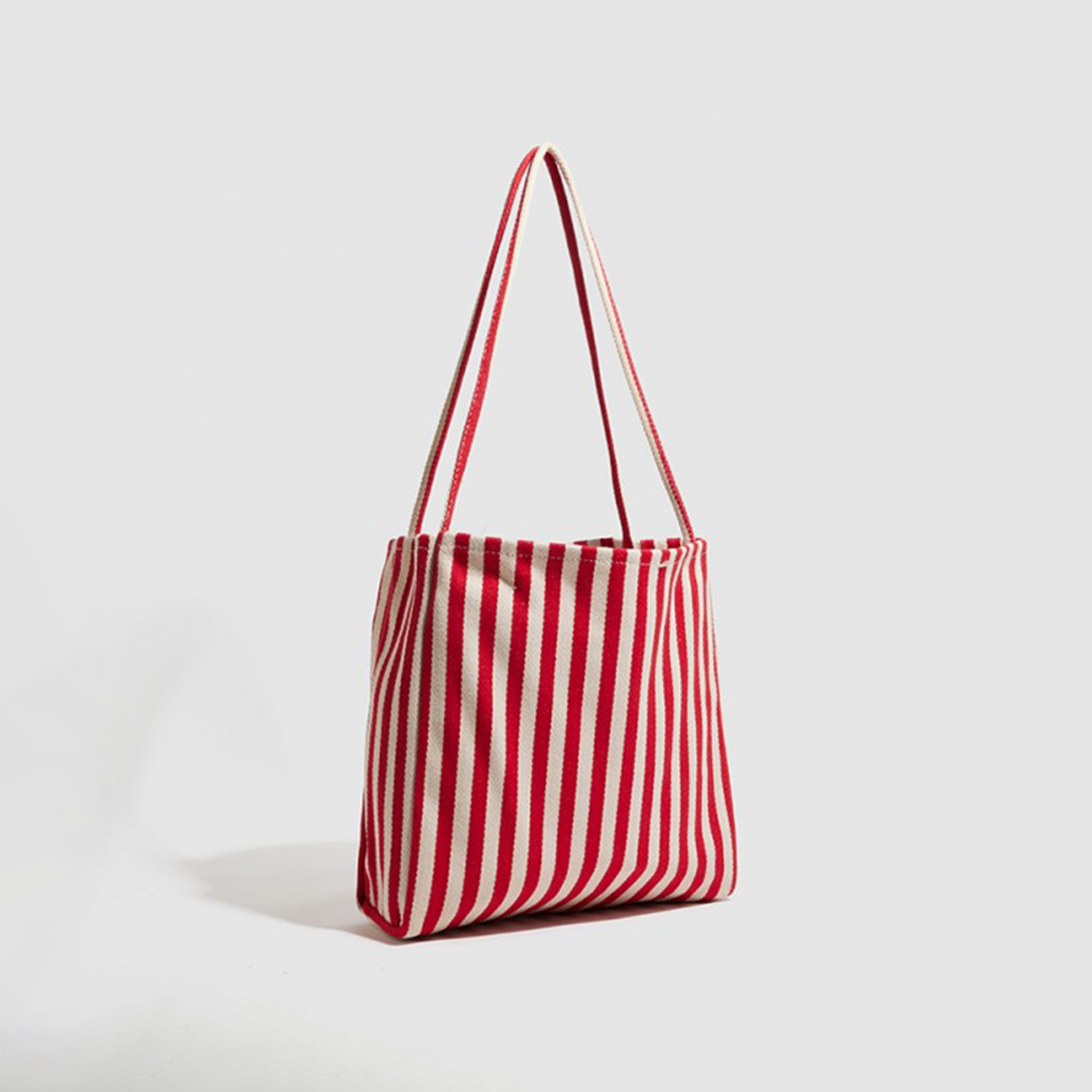 حقيبة يد مخططة بفتحة علوية من آيروبوستيل | 34 × 32 × 18 سم-women-bagsandwallets-handbags-image-2