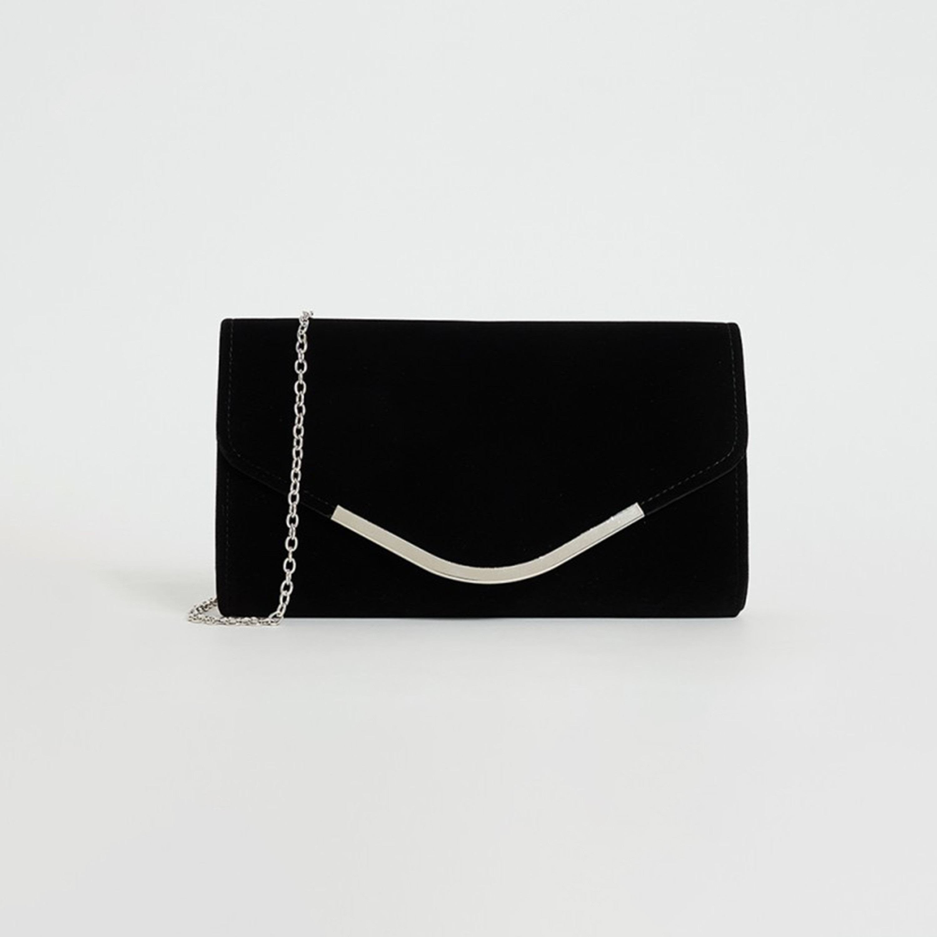 Aeropostale Plain Clutch Bag with Chain Strap | 26  x 5  x 14.5 cm-women-bagsandwallets-handbags-image-1