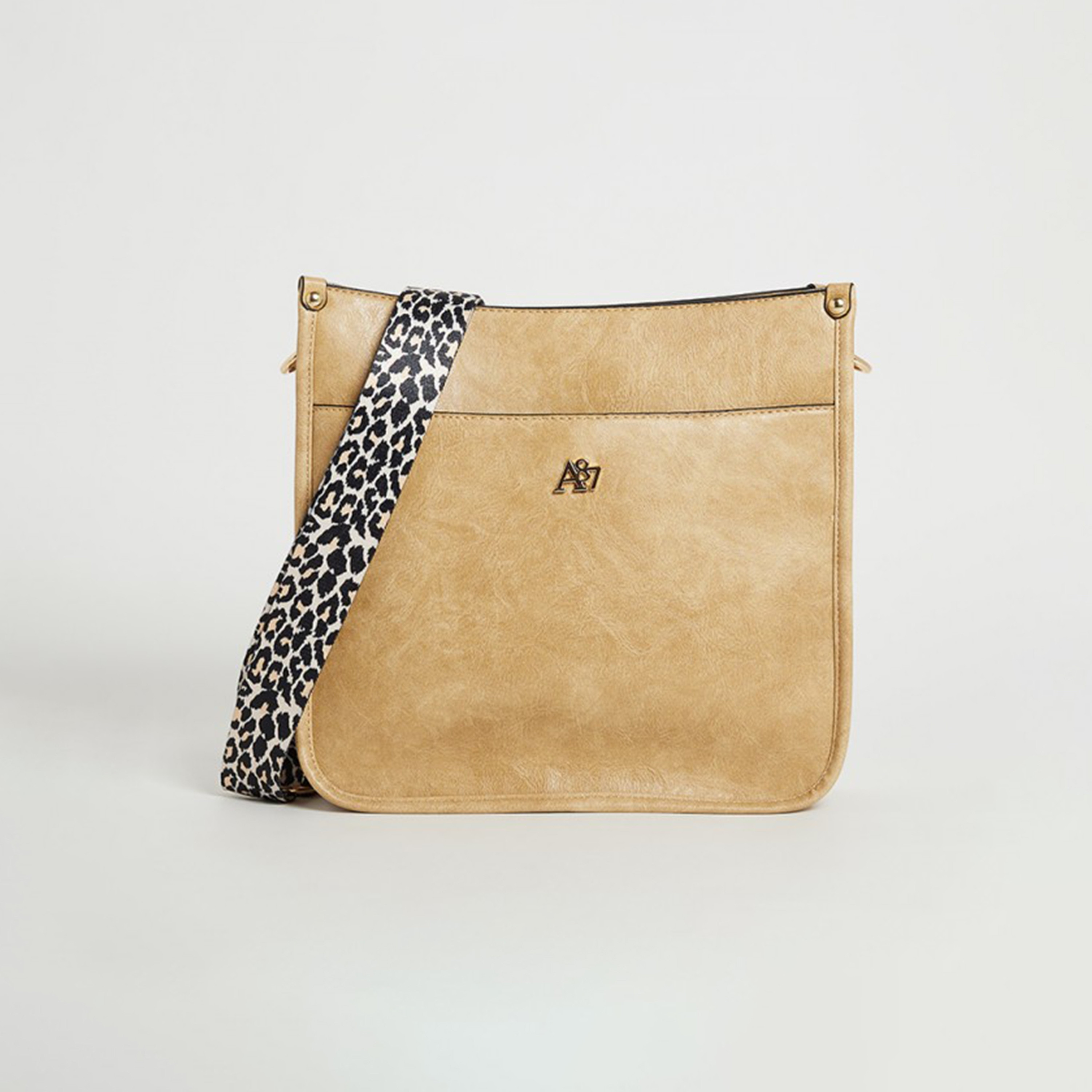 حقيبة كروس بودي سادة مع إغلاق بسحاب من آيروبوستيل | 27 × 26 × 8 سم-women-bagsandwallets-handbags-image-1