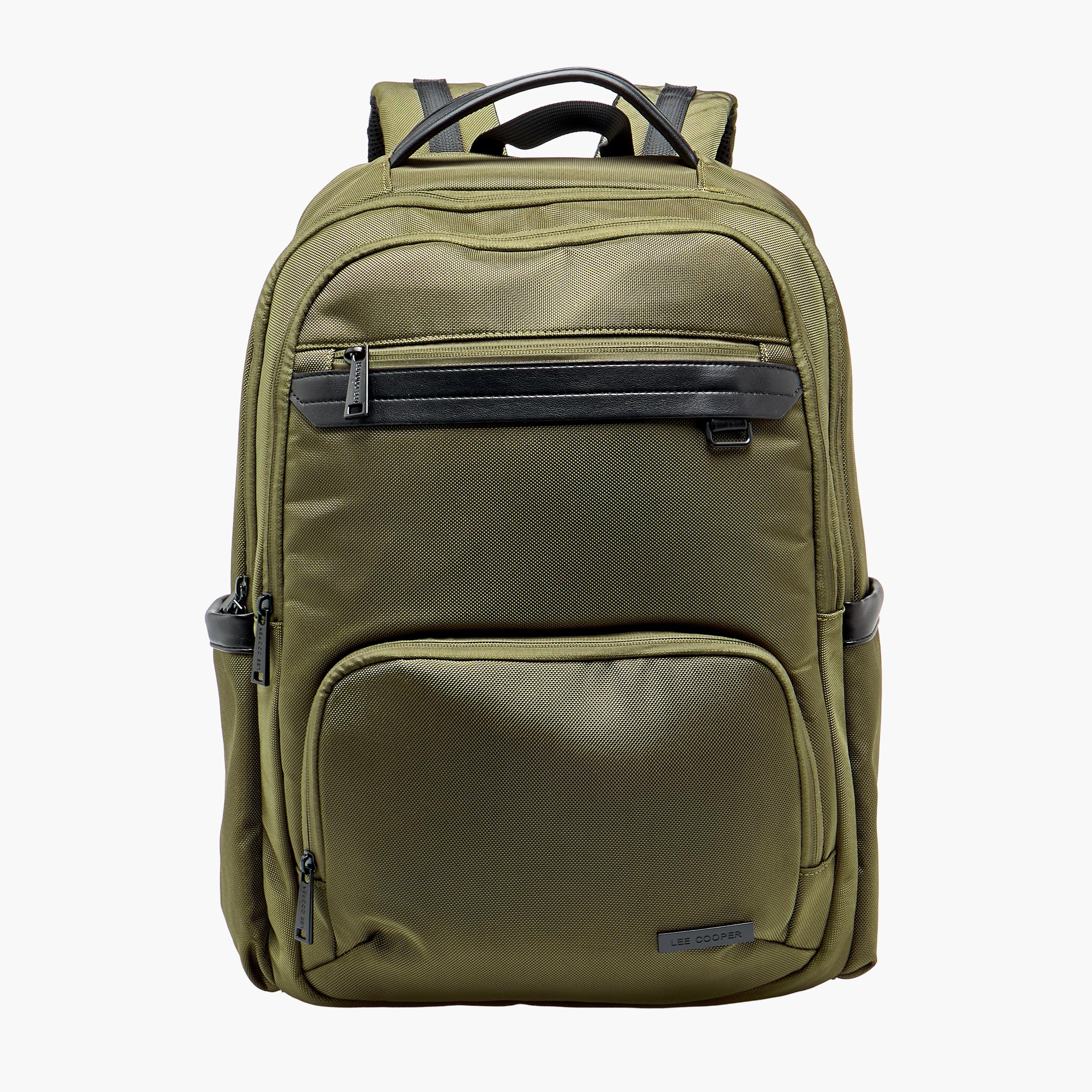 Lee Cooper Textured Backpack with Adjustable Shoulder Straps-women-bagsandwallets-backpacks-image-1