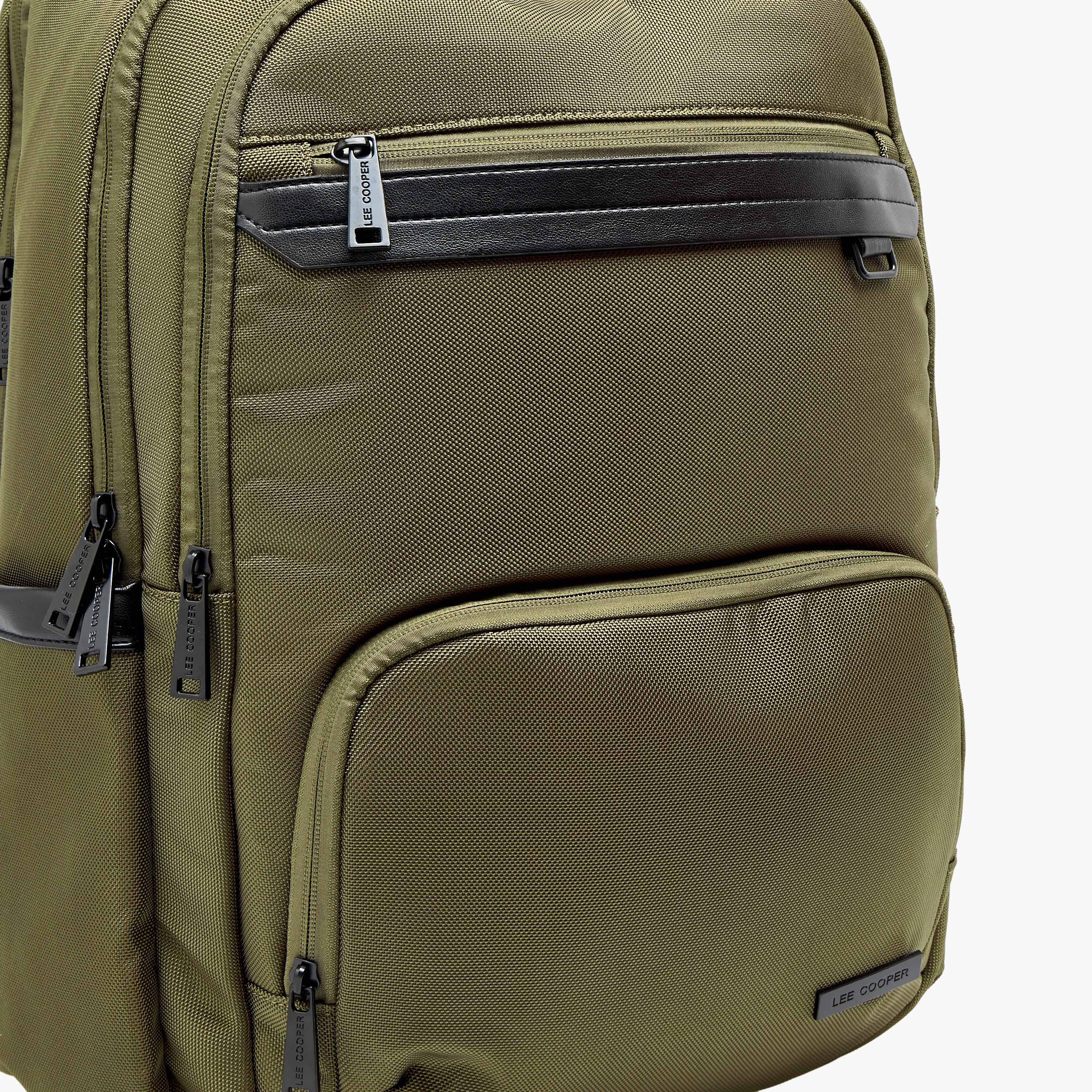 Lee Cooper Textured Backpack with Adjustable Shoulder Straps-women-bagsandwallets-backpacks-image-5