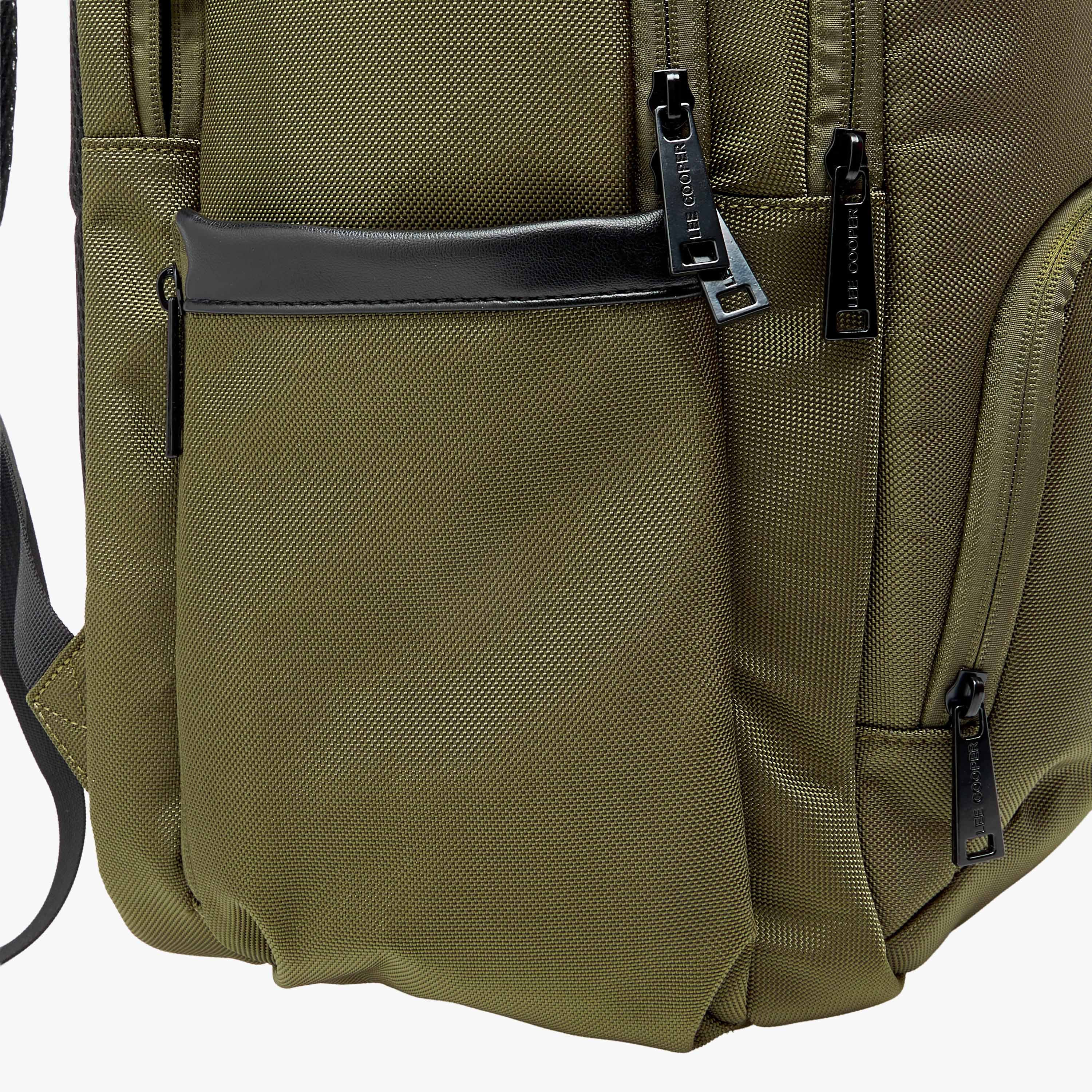 Lee Cooper Textured Backpack with Adjustable Shoulder Straps-women-bagsandwallets-backpacks-image-6