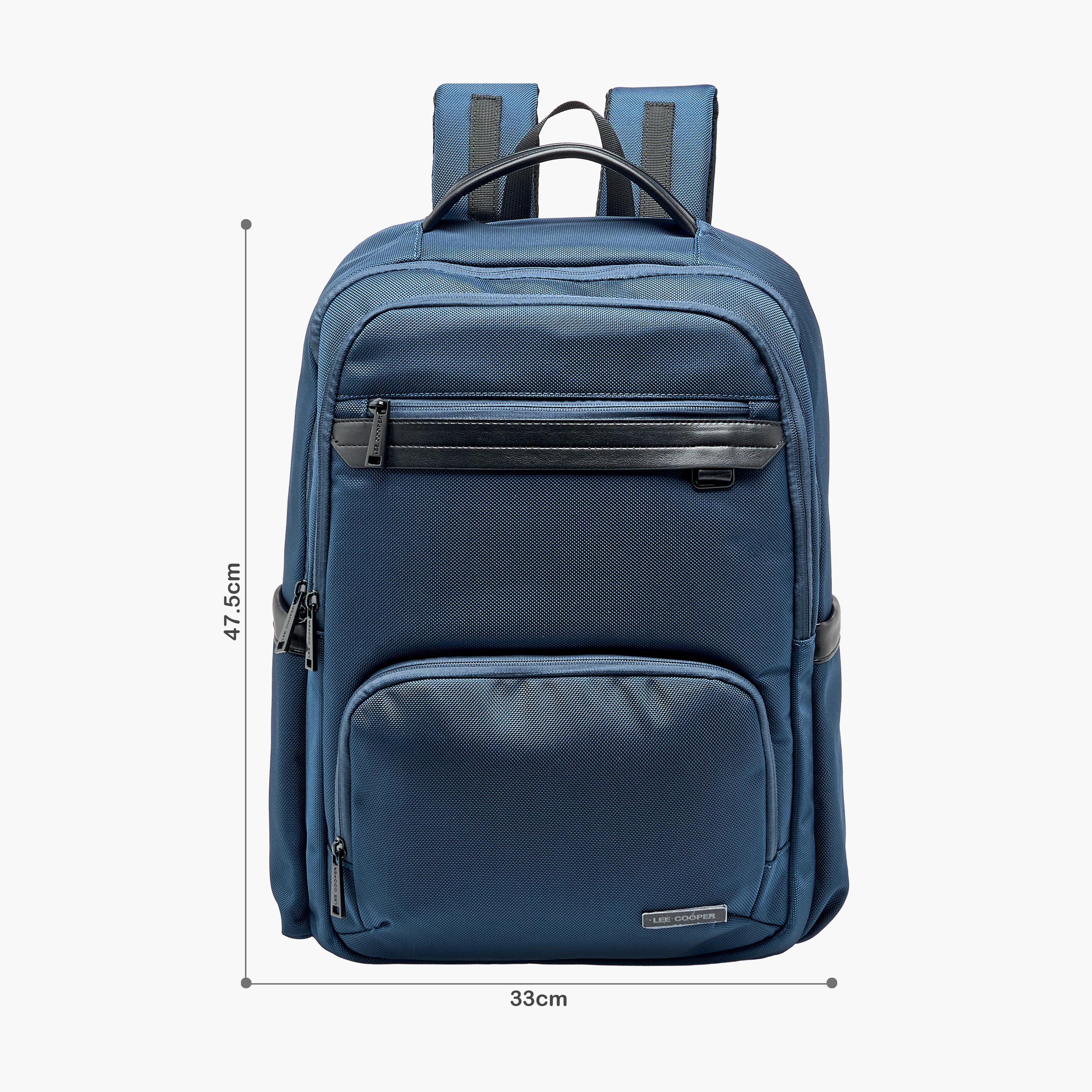 Lee Cooper Textured Backpack with Adjustable Shoulder Straps-women-bagsandwallets-backpacks-image-2