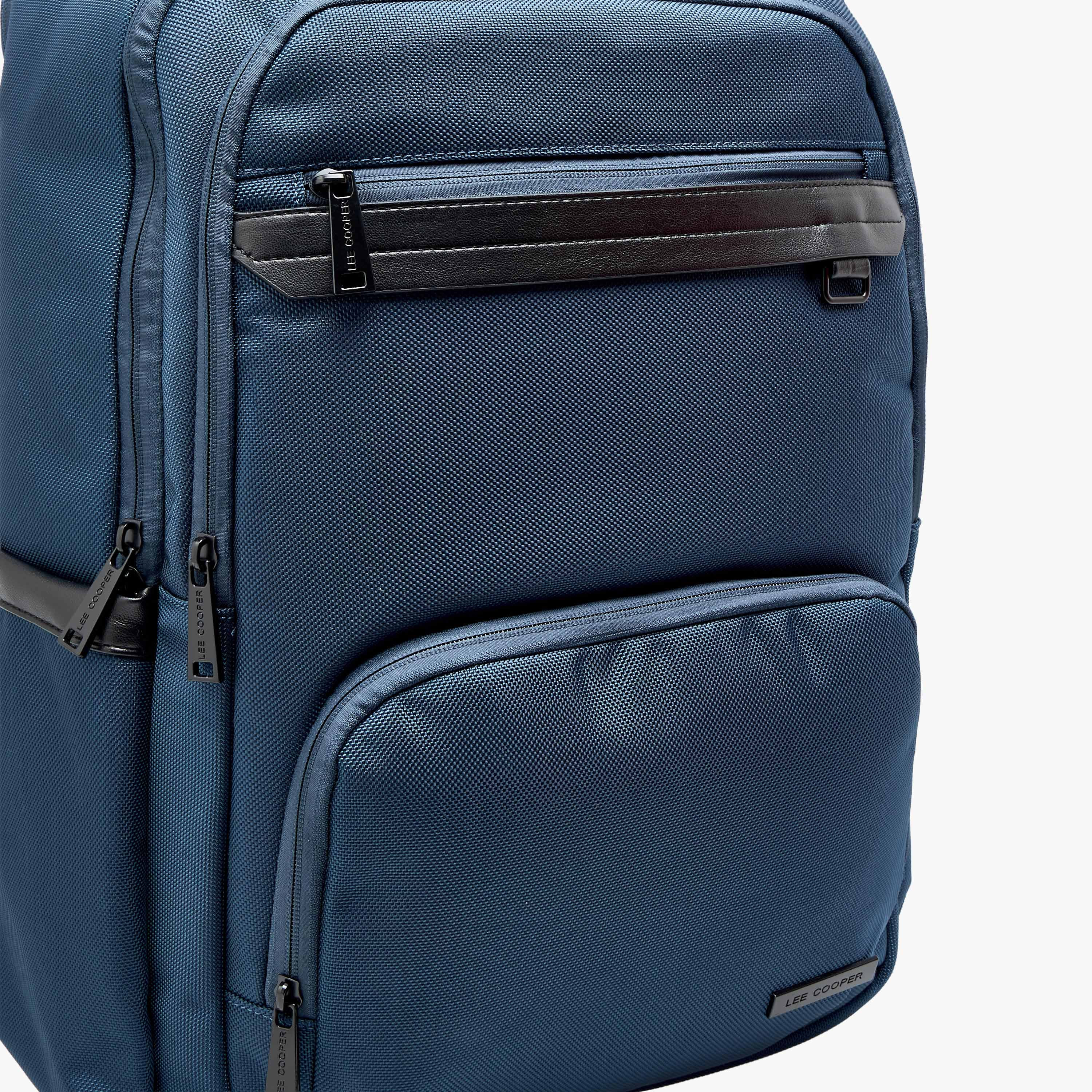 Lee Cooper Textured Backpack with Adjustable Shoulder Straps-women-bagsandwallets-backpacks-image-5