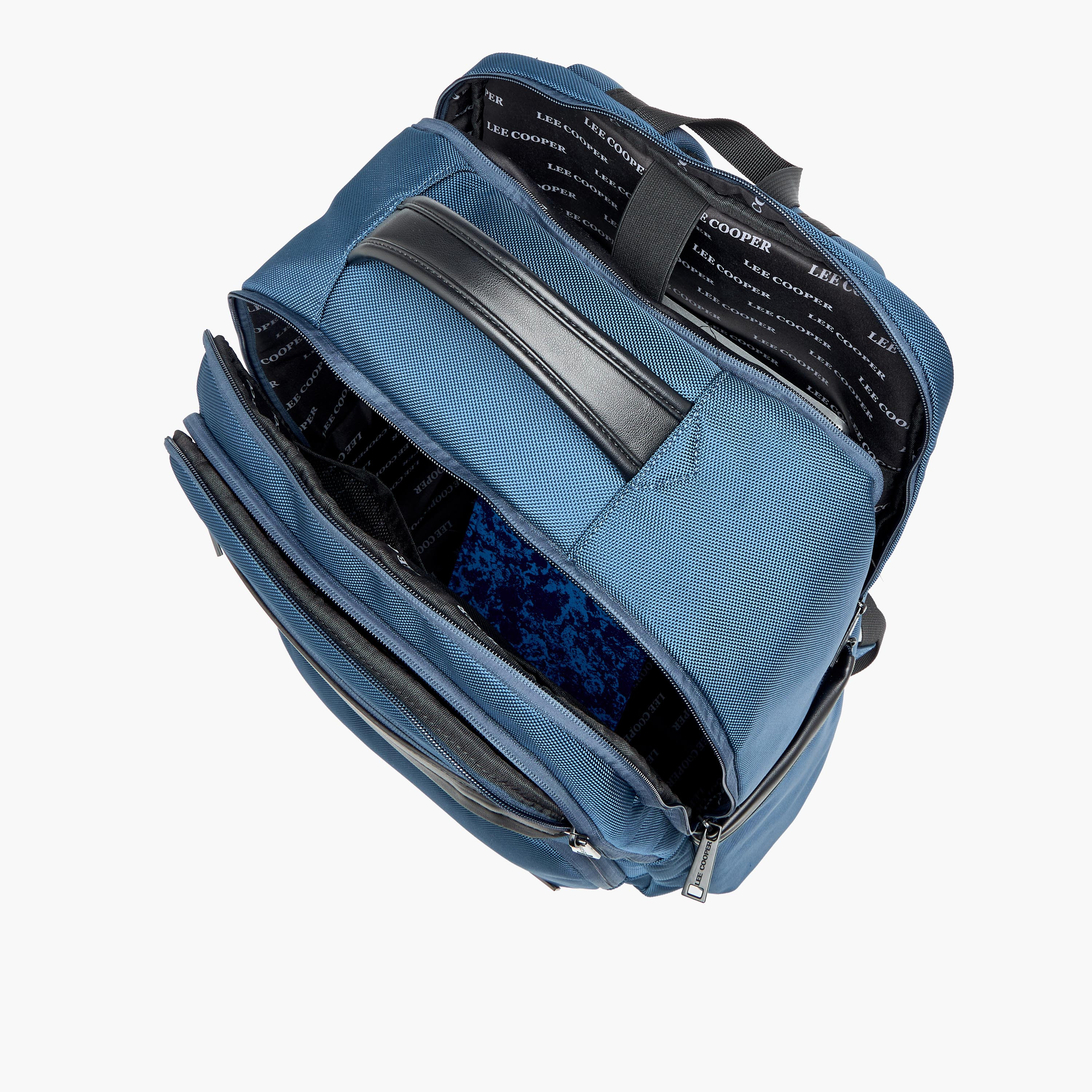 Lee Cooper Textured Backpack with Adjustable Shoulder Straps-women-bagsandwallets-backpacks-image-8