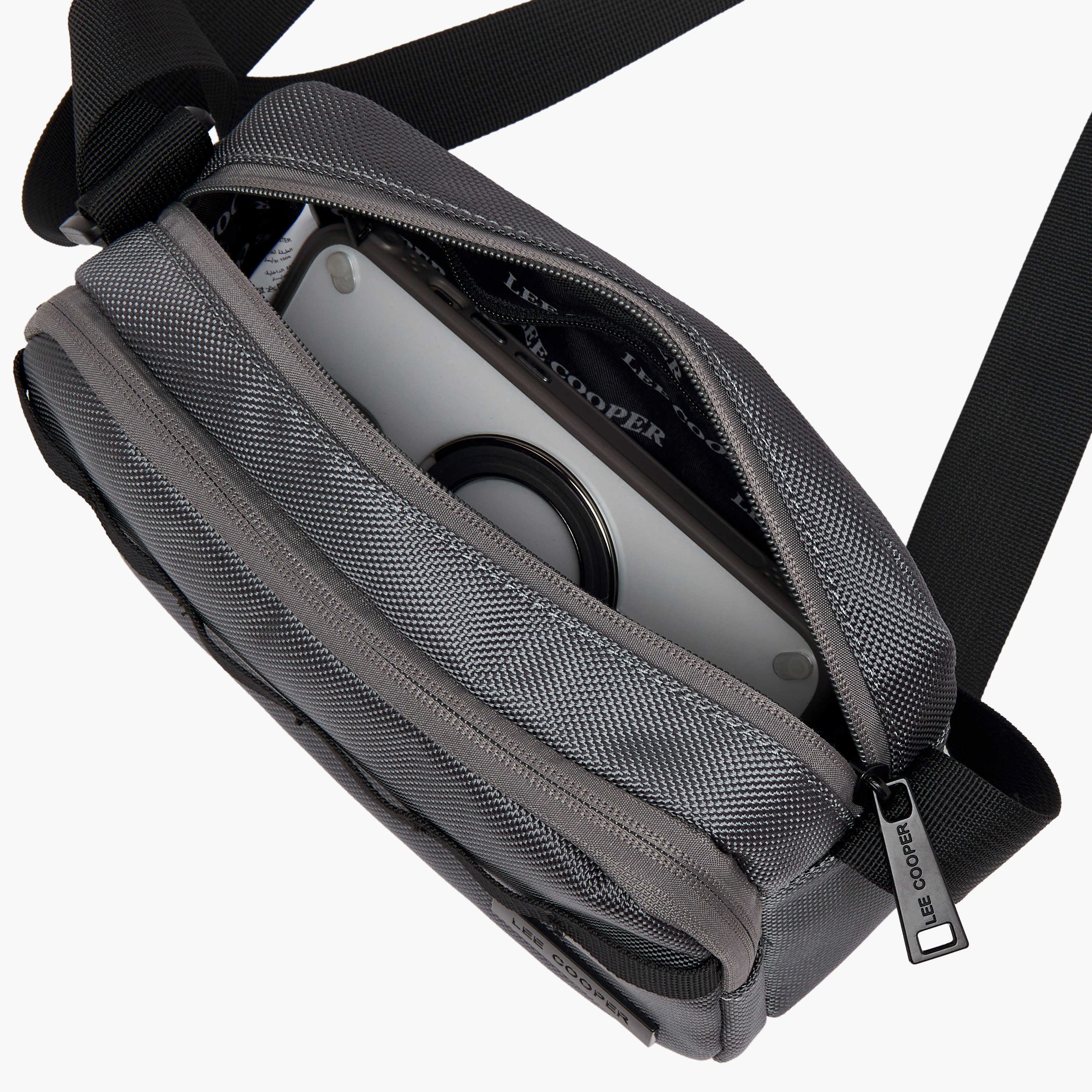 Lee Cooper Men Textured Crossbody Bag-men-bags-image-8