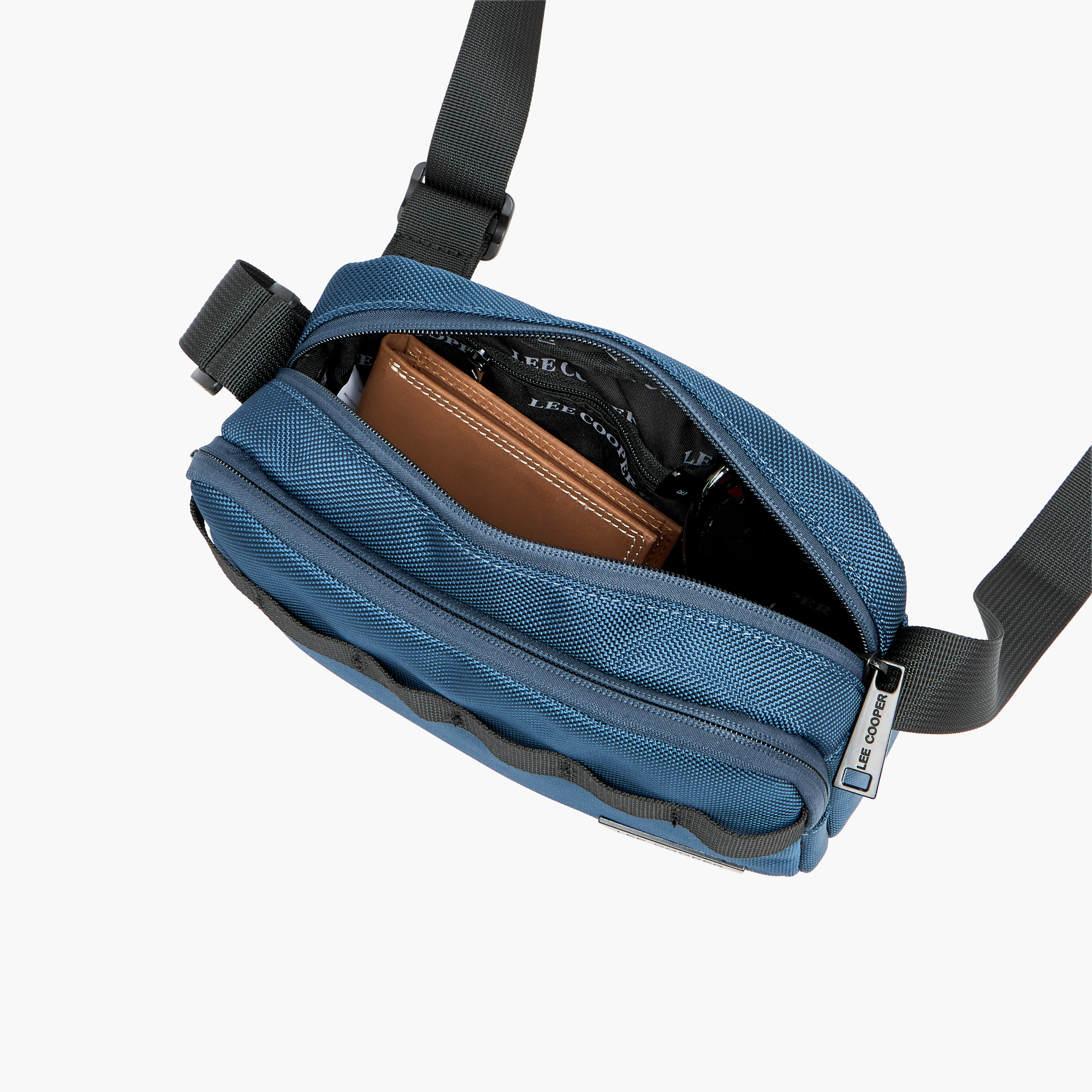 Lee Cooper Men Textured Crossbody Bag-men-bags-image-9
