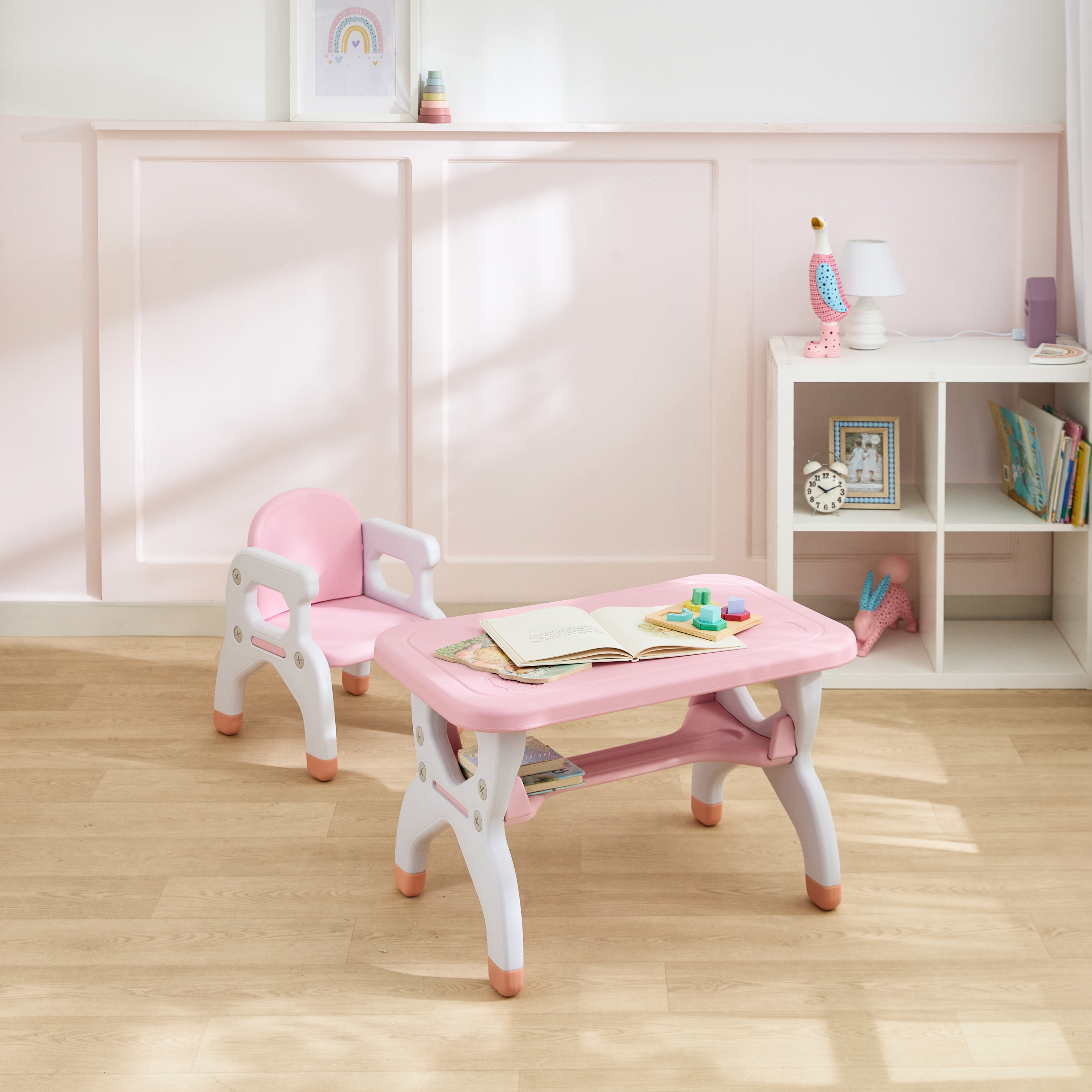 Little Bloomers Chair and Table Set with Bear Design-baby-nursery-furniture-chairsandtables-image-1