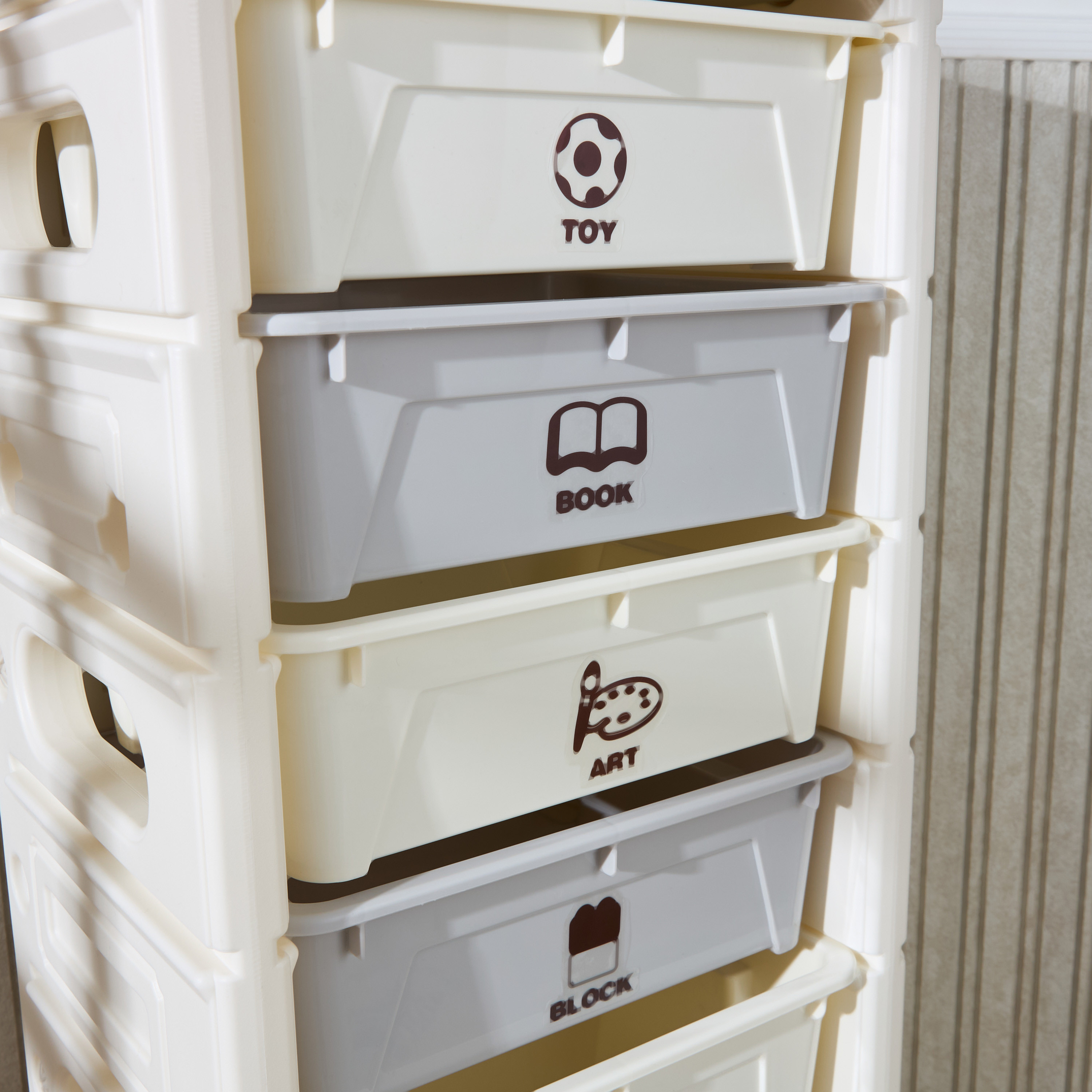 Little Bloomers Toy Storage Organiser with 6 Bins-baby-nursery-furniture-wardrobesandstorage-image-6