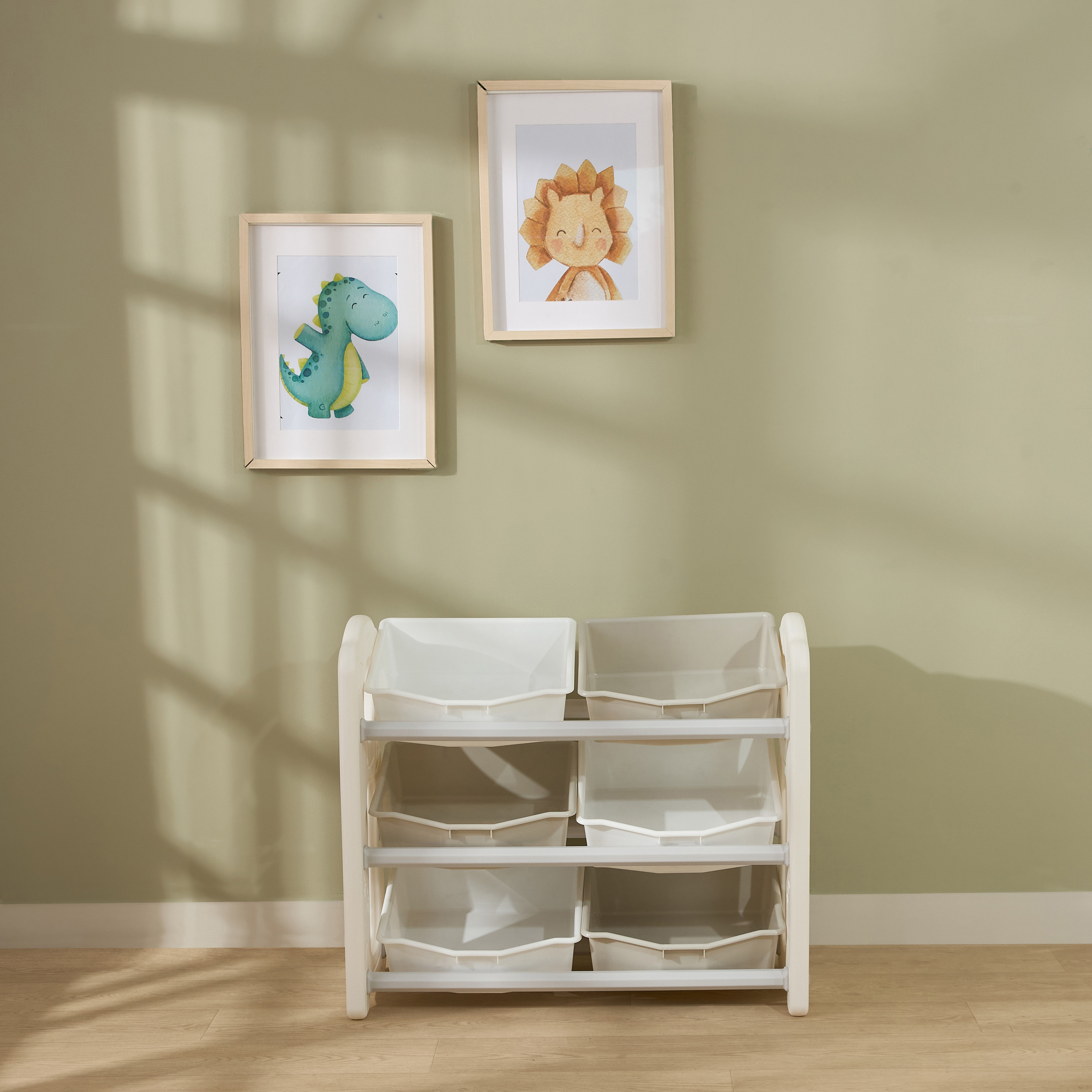 Little Bloomers Toy Storage Organiser with 6 Bins-baby-nursery-furniture-wardrobesandstorage-image-2