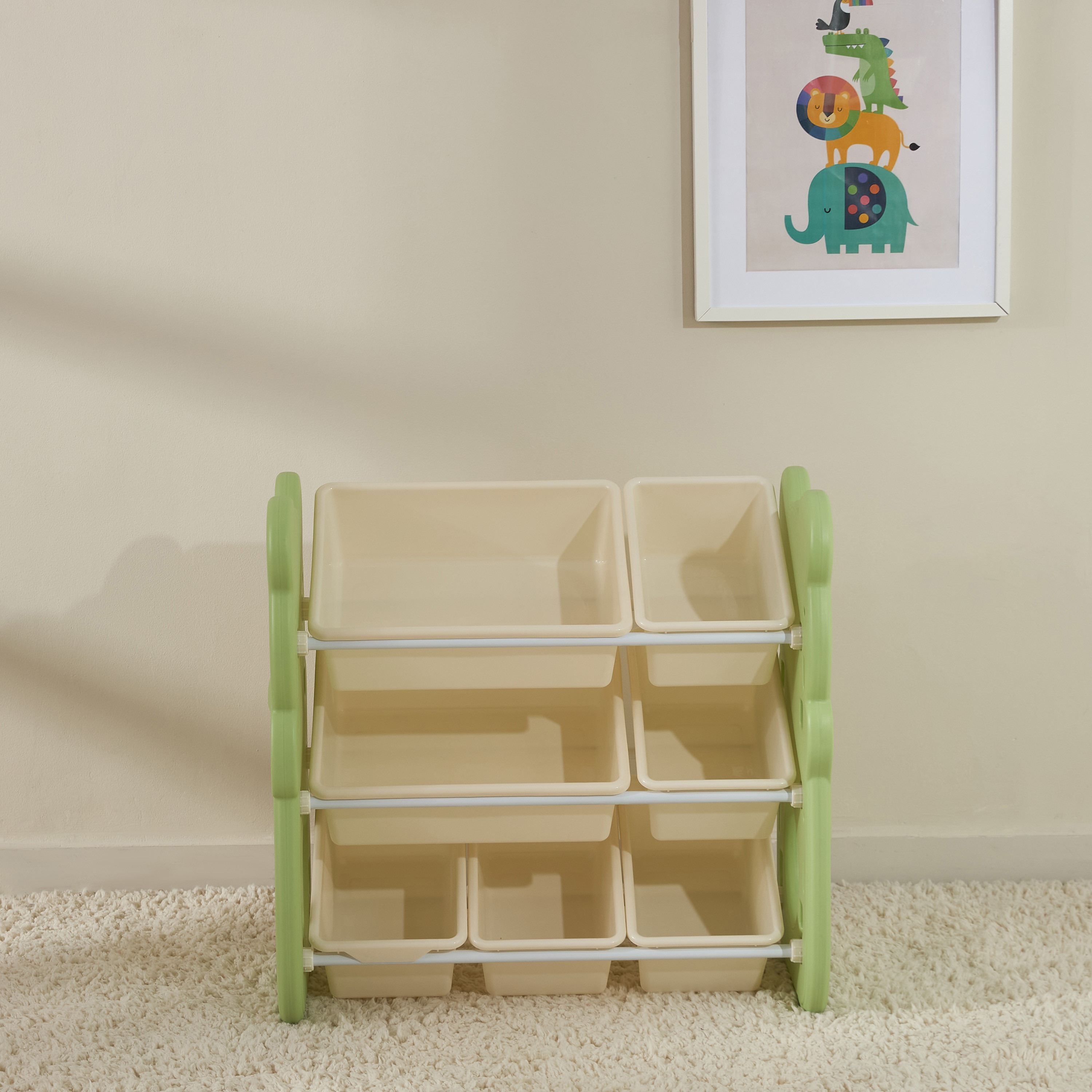 Little Bloomers 45x35x66 cm Toy Storage with Open Bins-baby-nursery-furniture-wardrobesandstorage-image-3