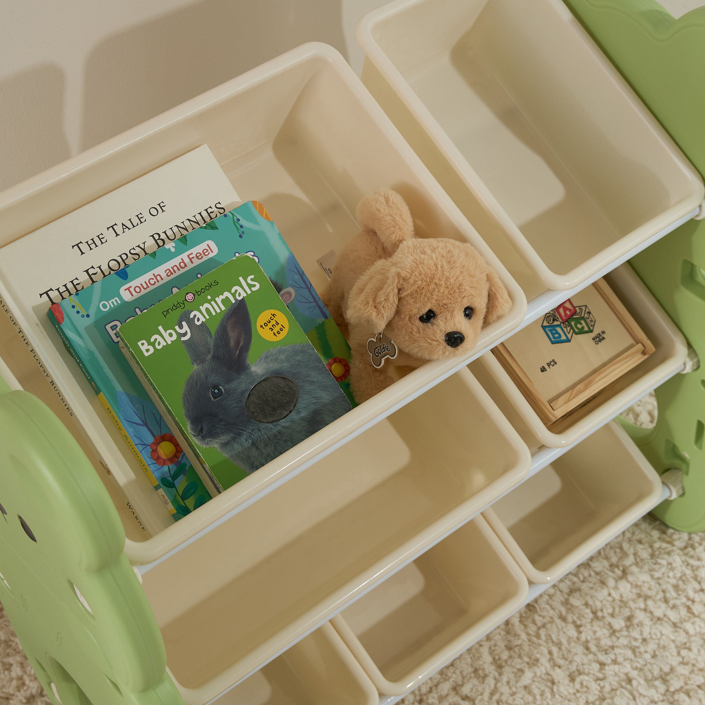 Little Bloomers 45x35x66 cm Toy Storage with Open Bins-baby-nursery-furniture-wardrobesandstorage-image-4