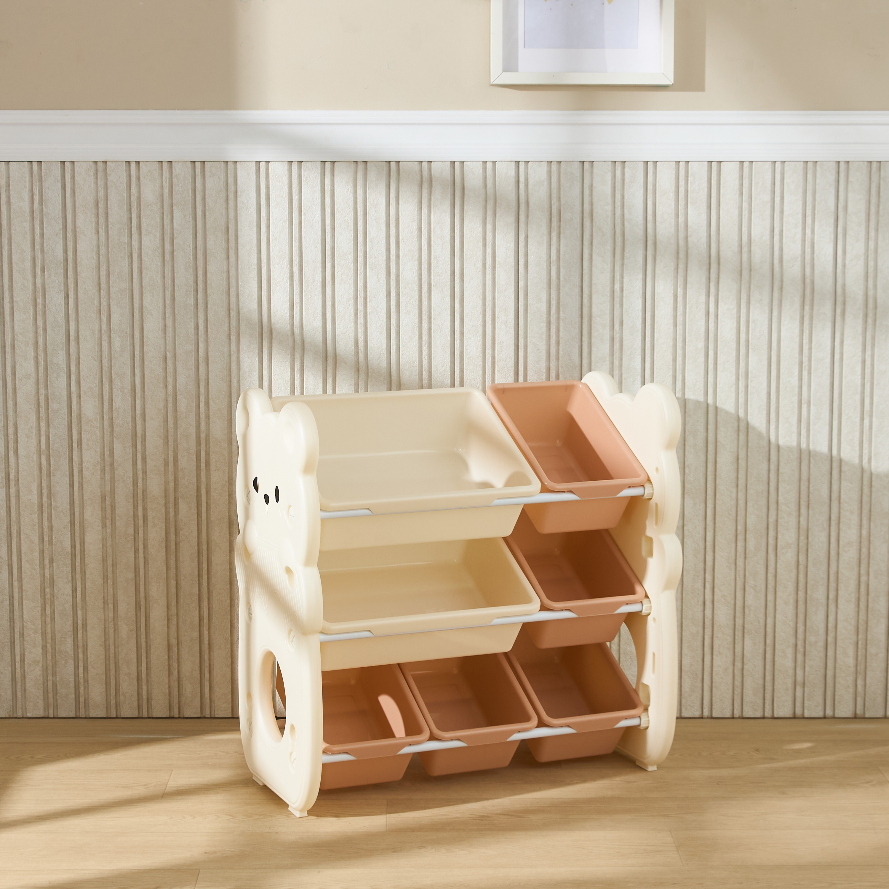 منظم تخزين ألعاب بصناديق مفتوحة 45×35×66 سم من ليتل بلومرز-baby-nursery-furniture-wardrobesandstorage-image-3