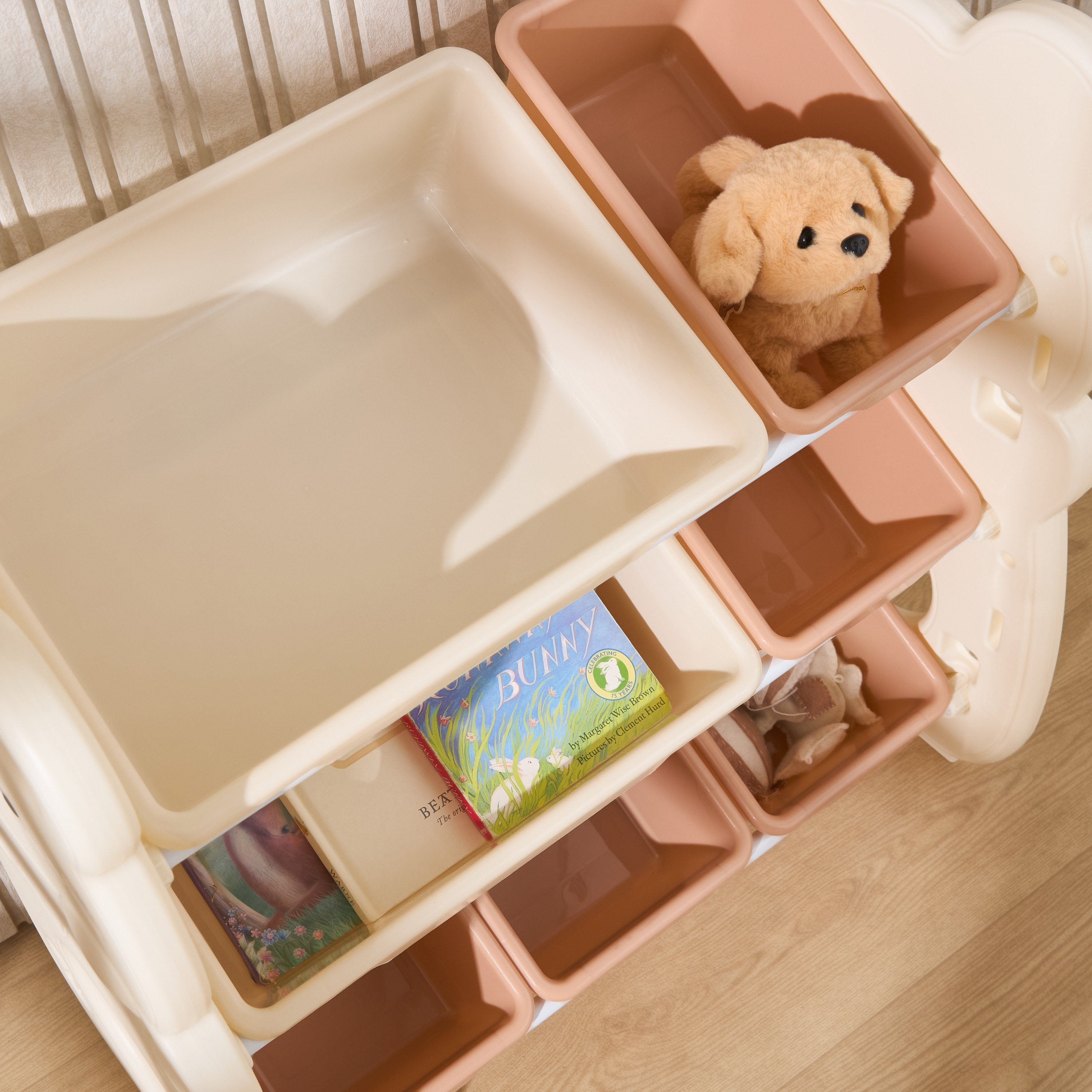 منظم تخزين ألعاب بصناديق مفتوحة 45×35×66 سم من ليتل بلومرز-baby-nursery-furniture-wardrobesandstorage-image-4