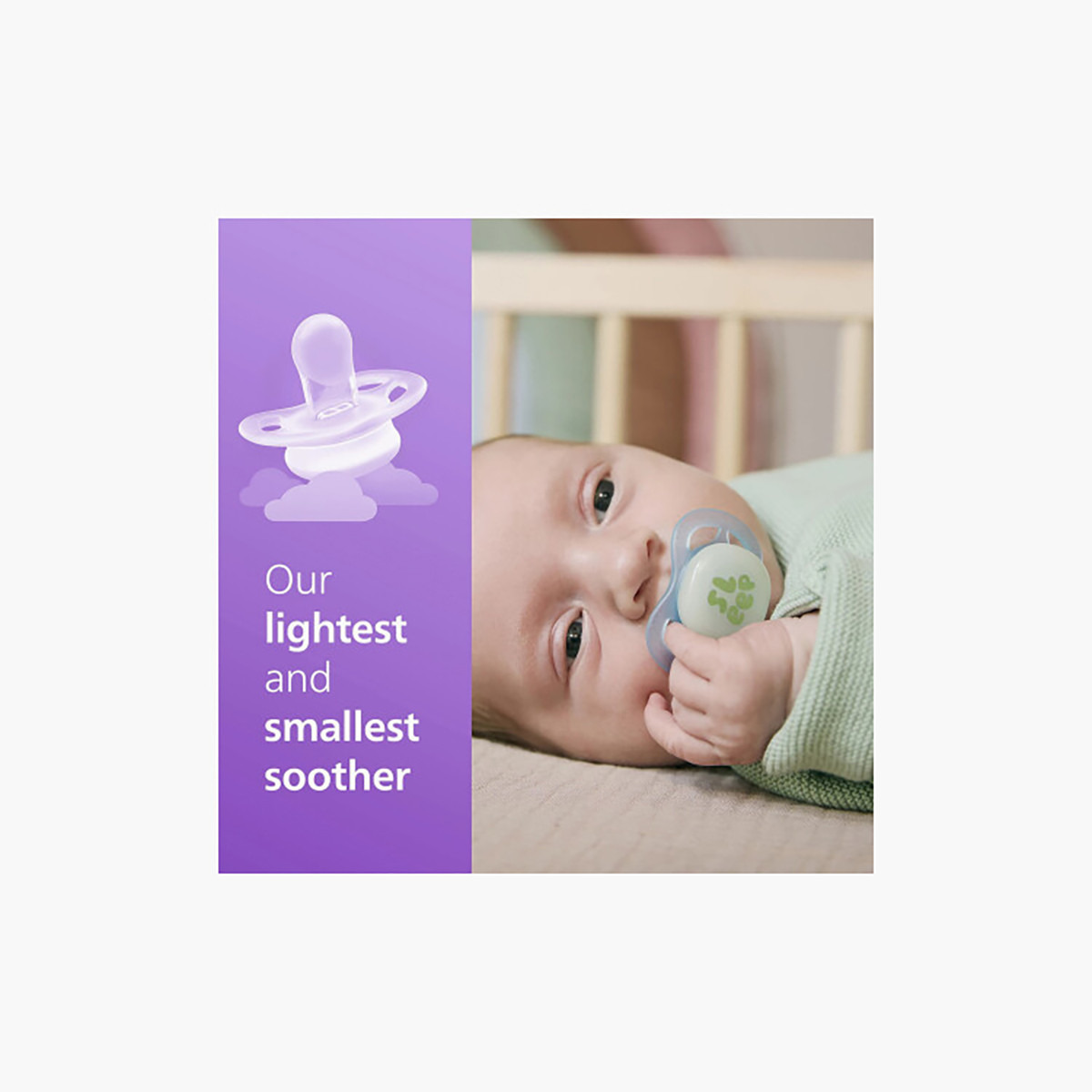 Pack of 2 Philips Avent Ultra Start Night Time Baby Pacifier with Glow-in-the-dark Cap - 0-2 Months-baby-feeding-pacifiers-image-2