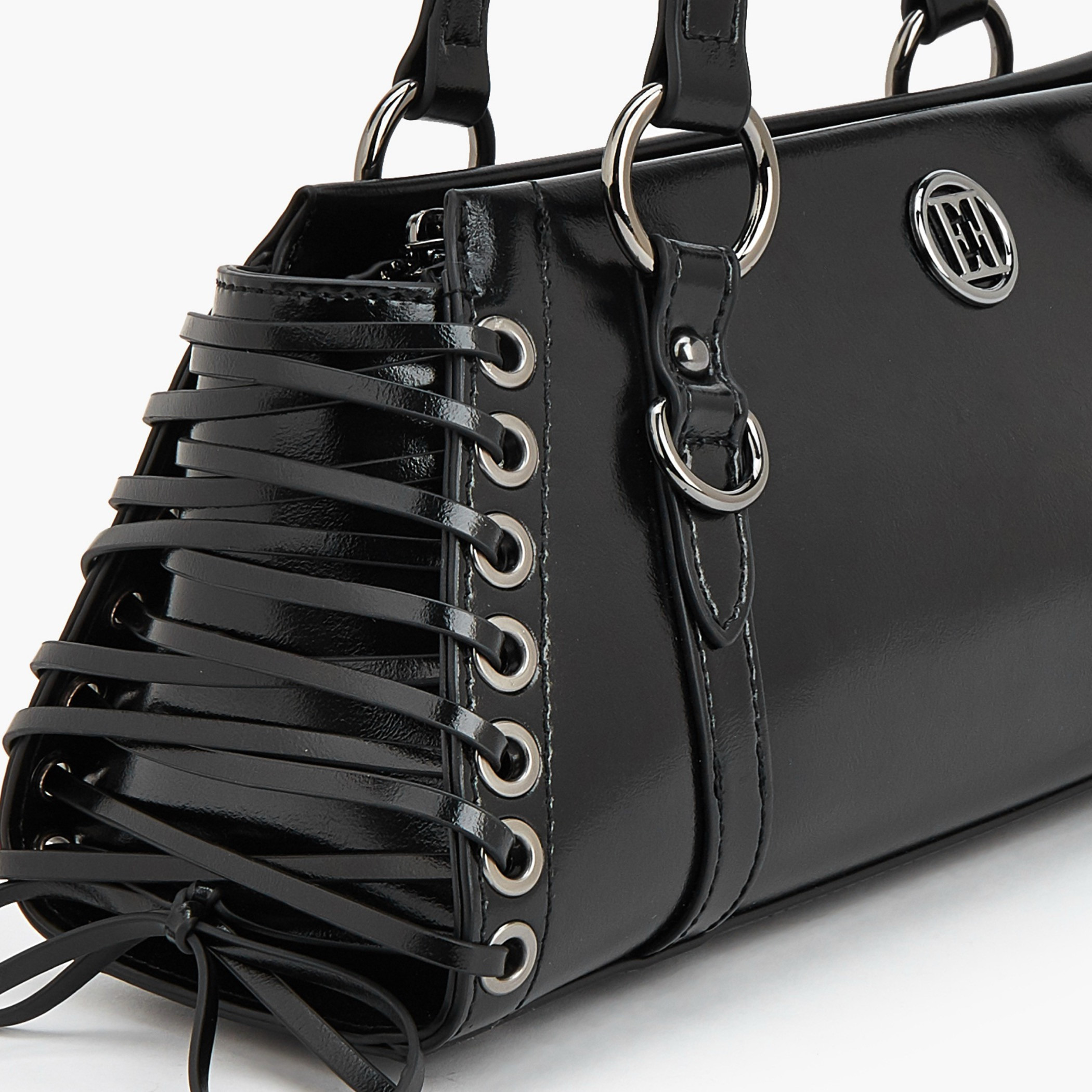 شنطة كتف بمقابض مزدوجة وتفاصيل دانتيل من إيل-women-bagsandwallets-handbags-image-3