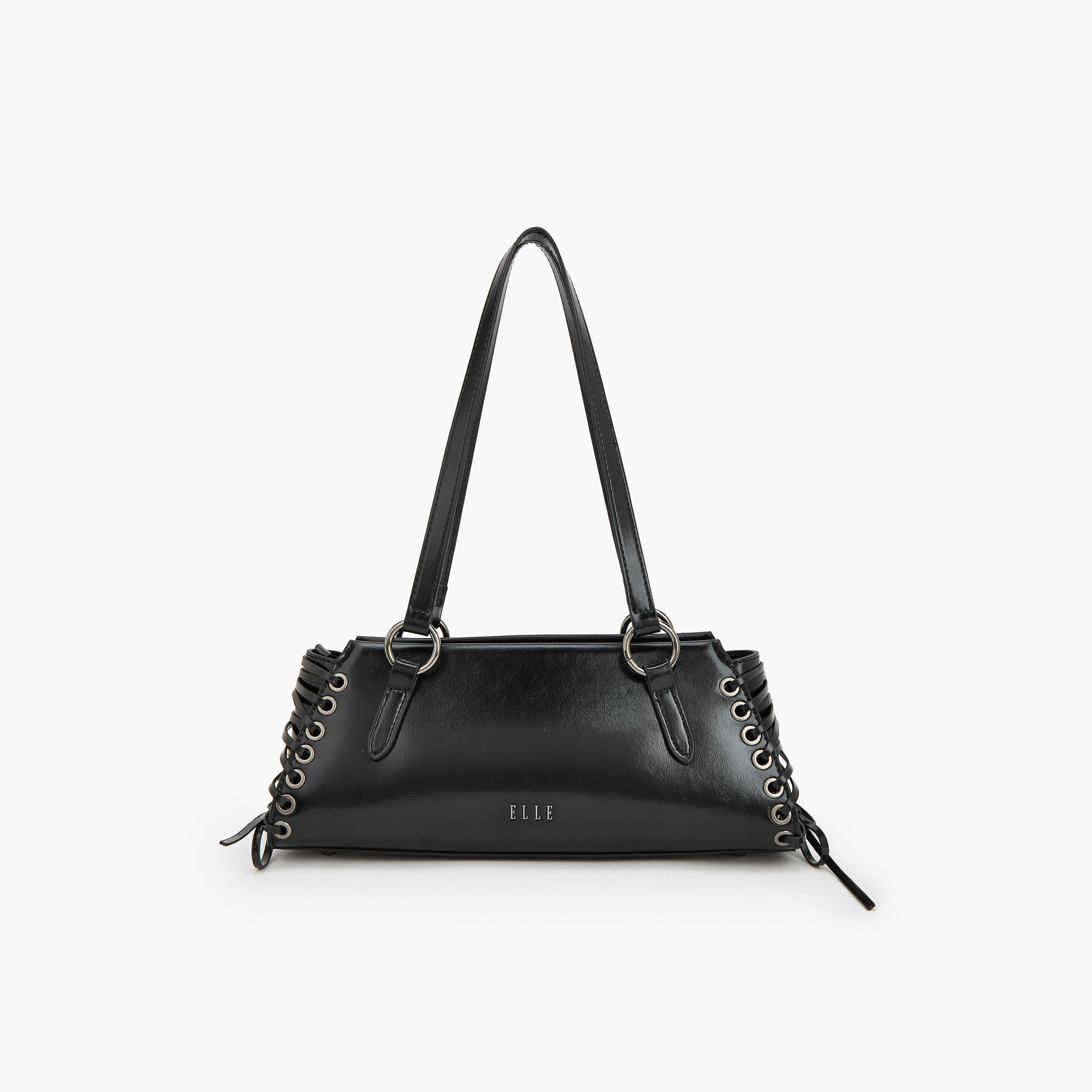 شنطة كتف بمقابض مزدوجة وتفاصيل دانتيل من إيل-women-bagsandwallets-handbags-image-4