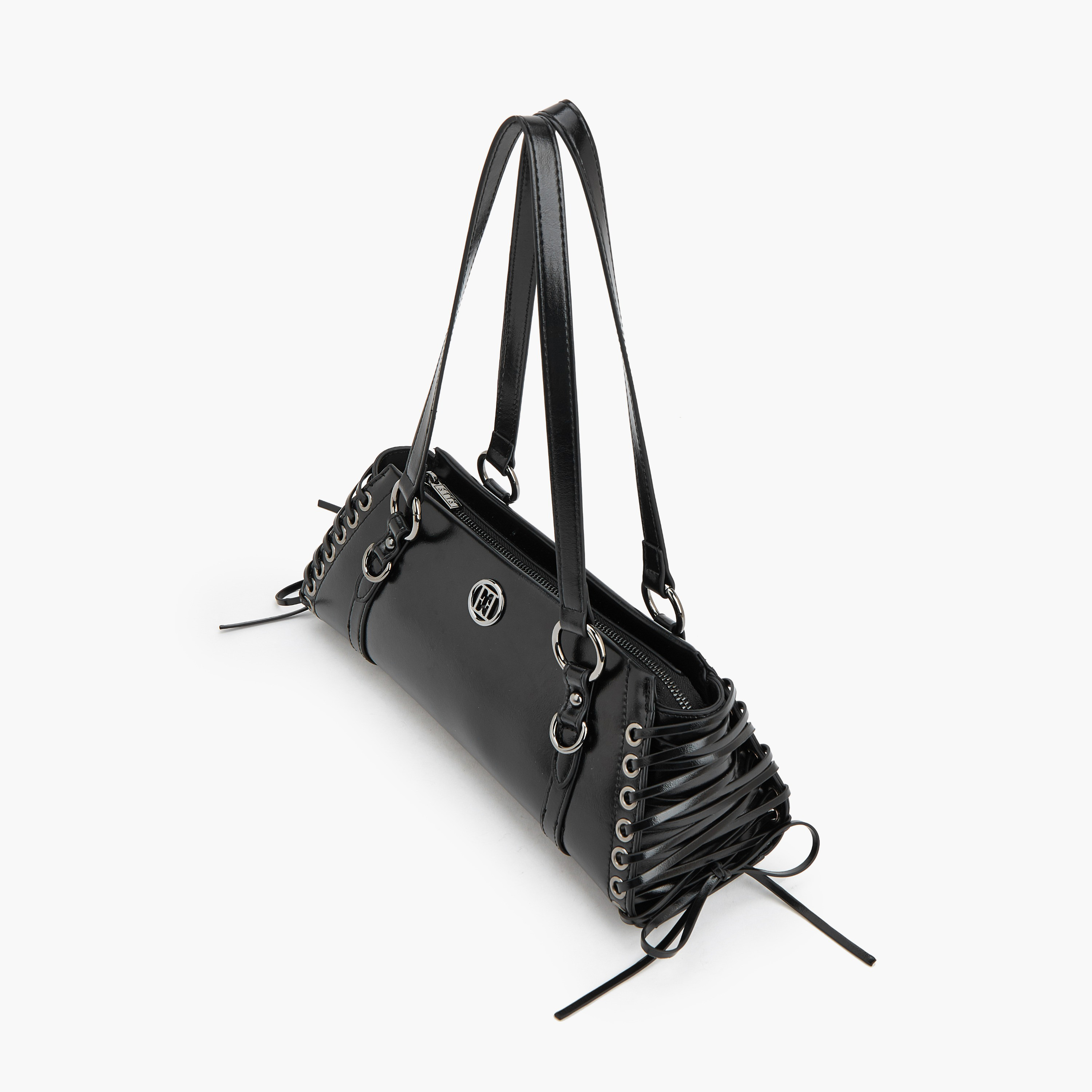 شنطة كتف بمقابض مزدوجة وتفاصيل دانتيل من إيل-women-bagsandwallets-handbags-image-6