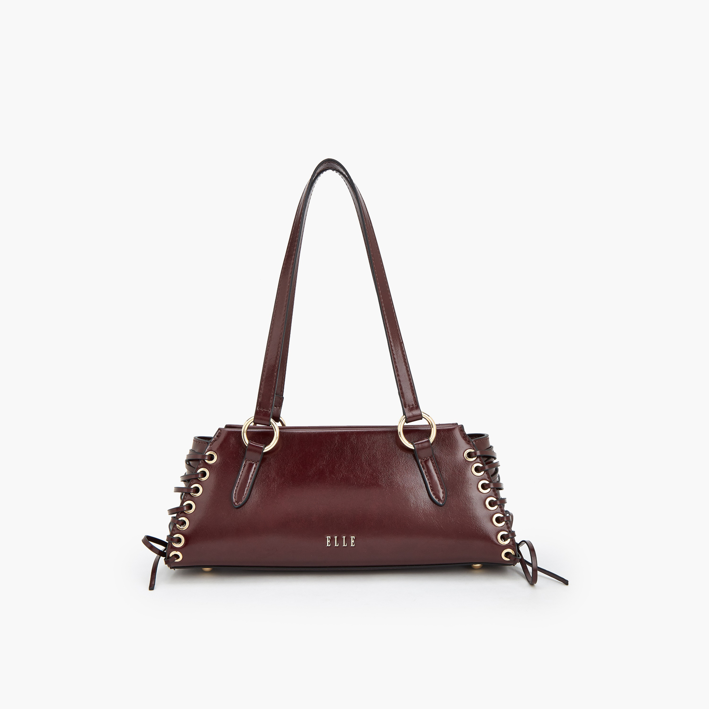 شنطة كتف بمقابض مزدوجة وتفاصيل دانتيل من إيل-women-bagsandwallets-handbags-image-4