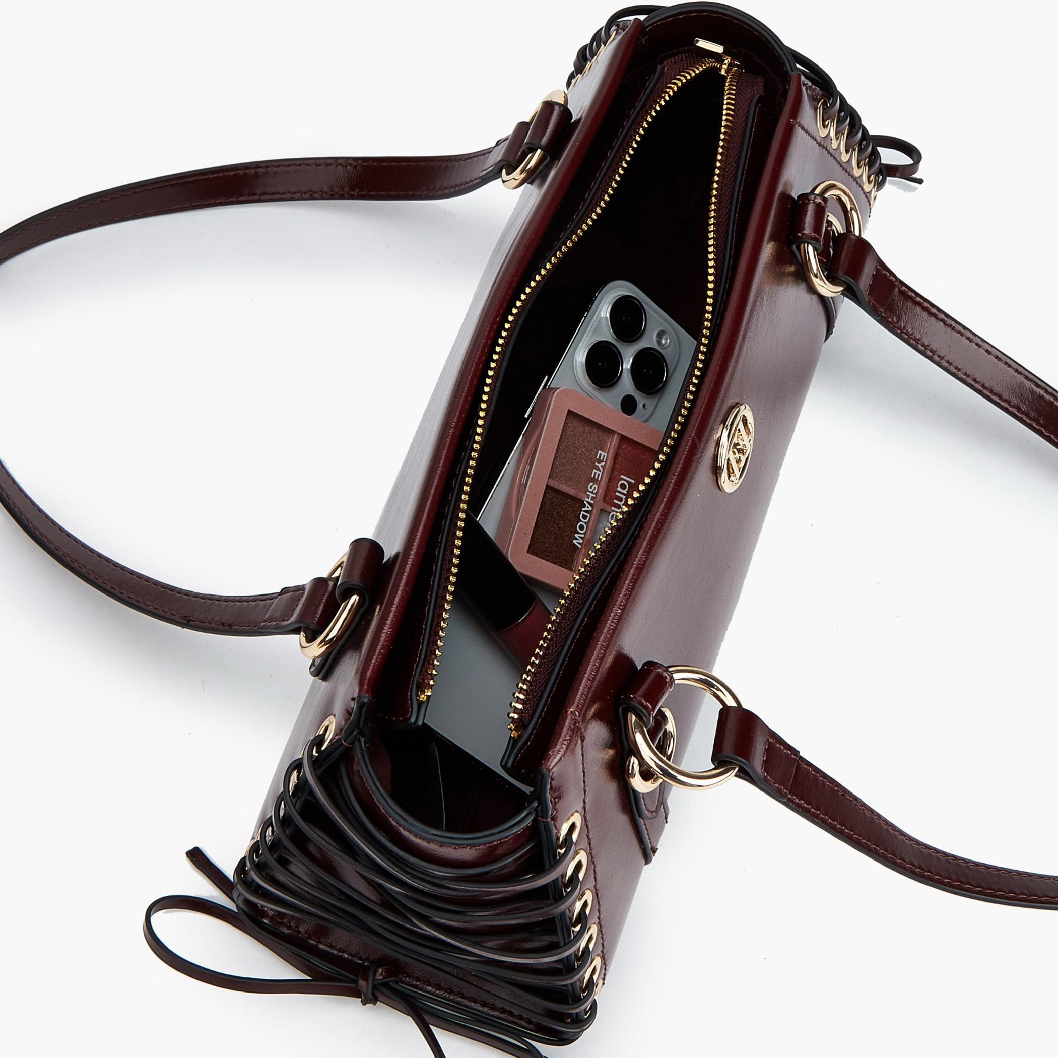 شنطة كتف بمقابض مزدوجة وتفاصيل دانتيل من إيل-women-bagsandwallets-handbags-image-7