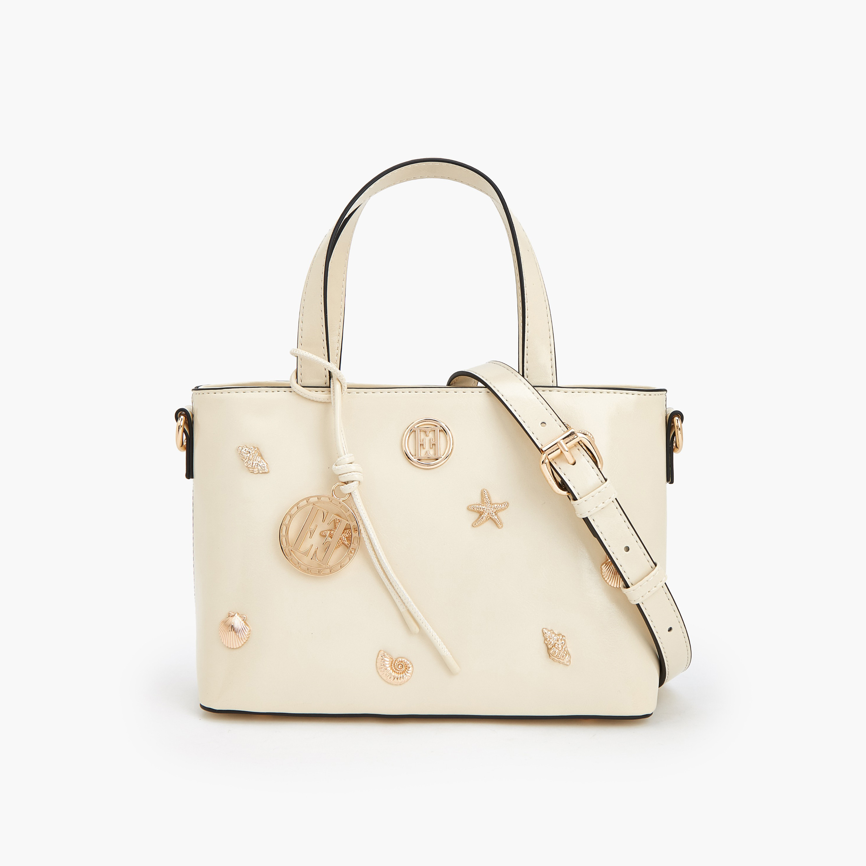 Elle Embellished Tote Bag with Double Handle-women-bagsandwallets-handbags-image-1