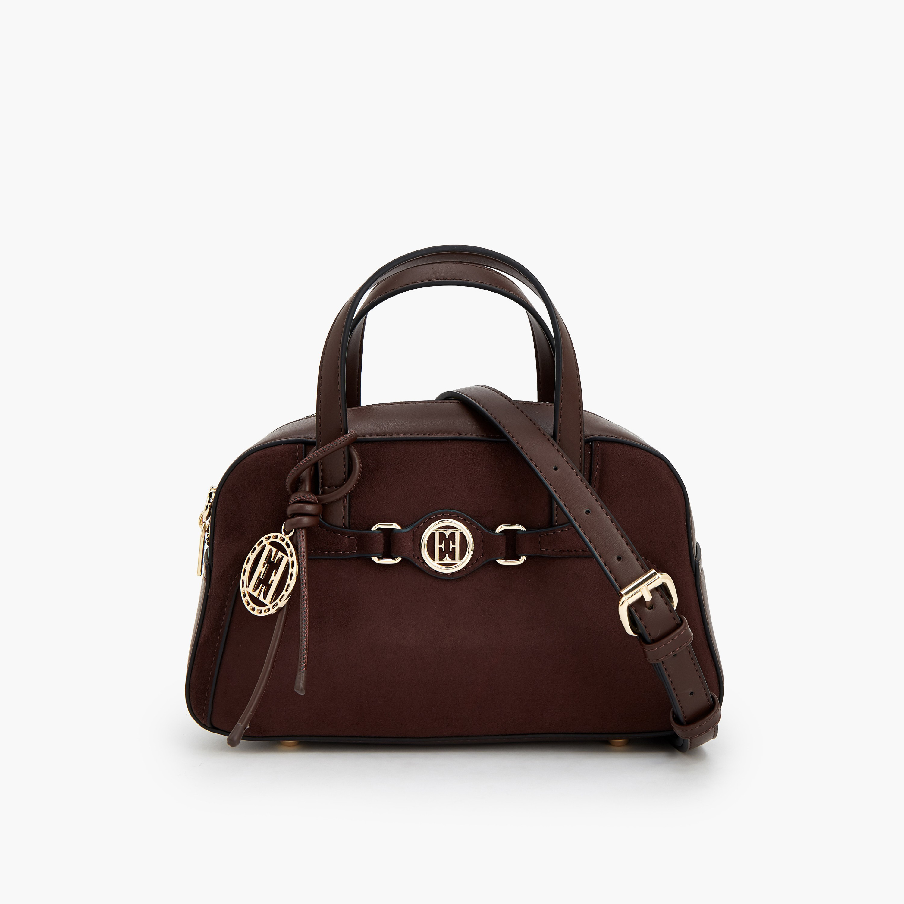 Elle Textured Tote Bag with Detachable Strap-women-bagsandwallets-handbags-image-1