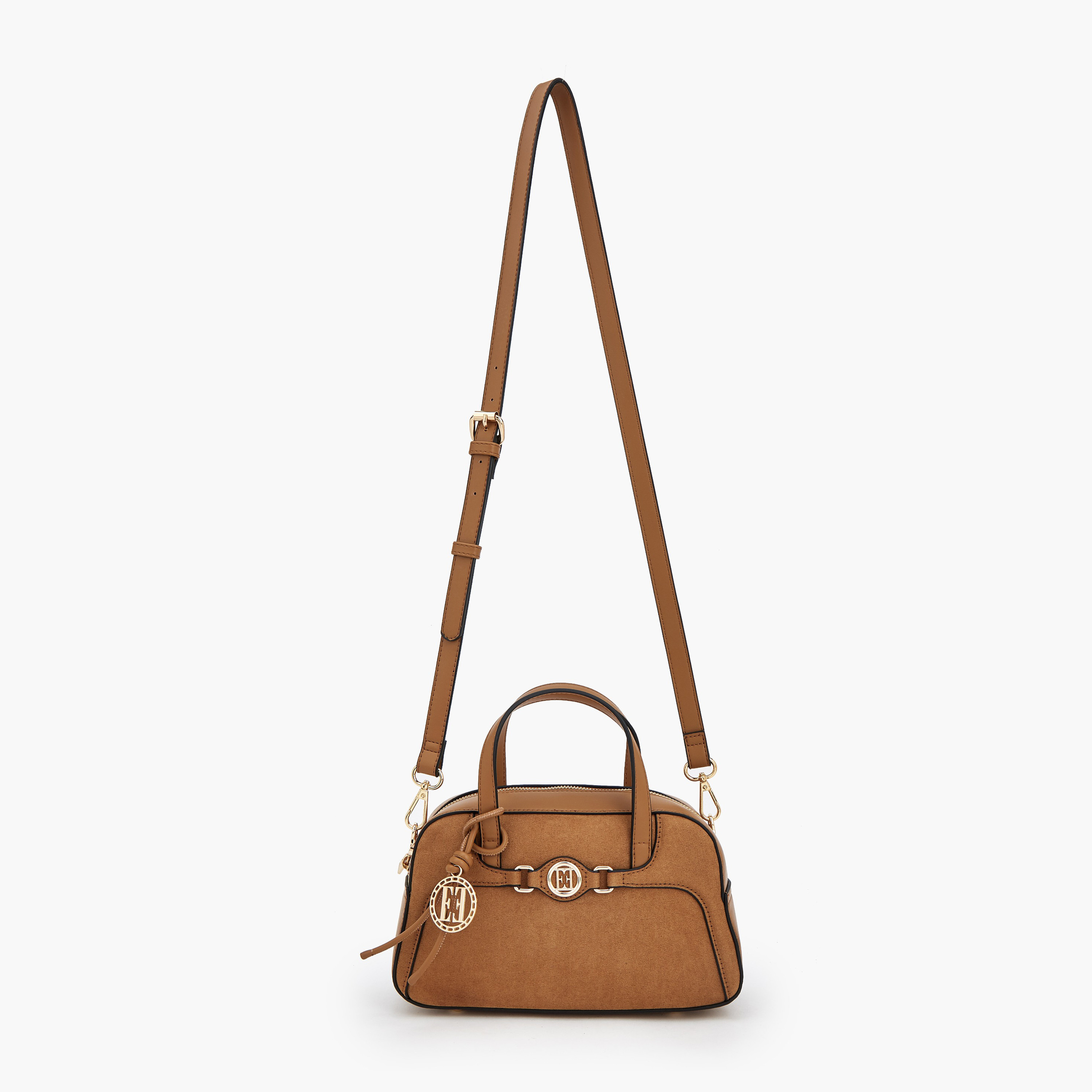 Elle Textured Tote Bag with Detachable Strap-women-bagsandwallets-handbags-image-2
