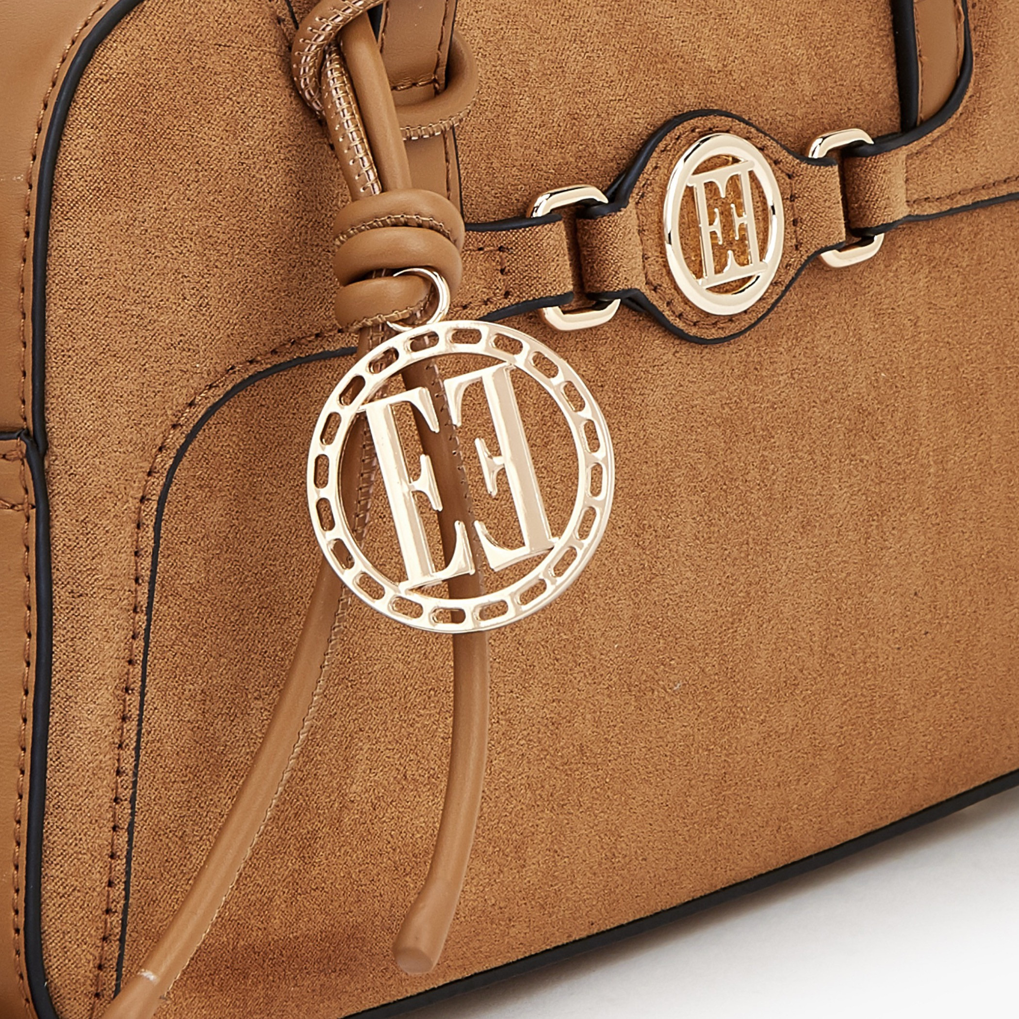 Elle Textured Tote Bag with Detachable Strap-women-bagsandwallets-handbags-image-3