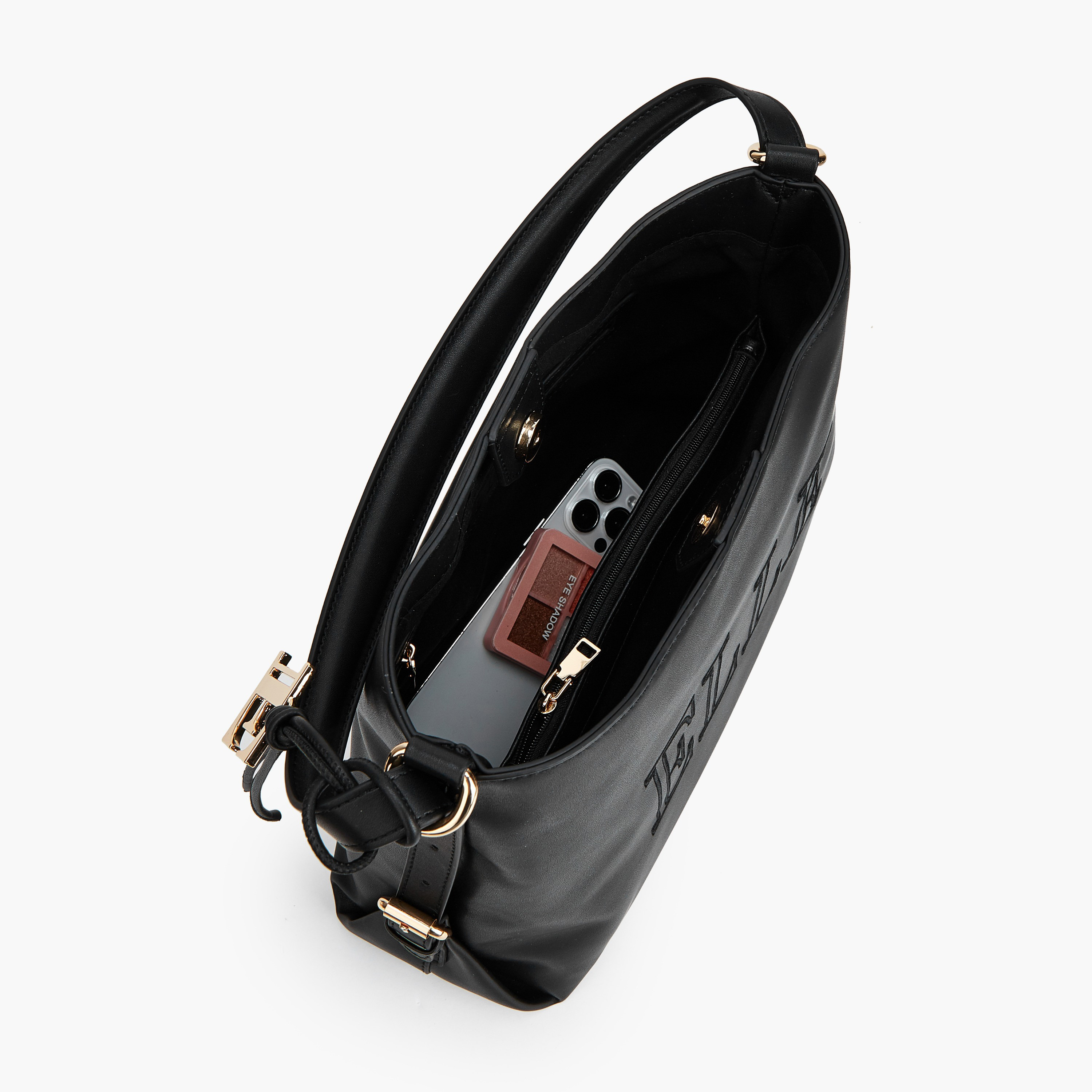 Elle Solid Shoulder Bag with Detachable Strap-women-bagsandwallets-handbags-image-4