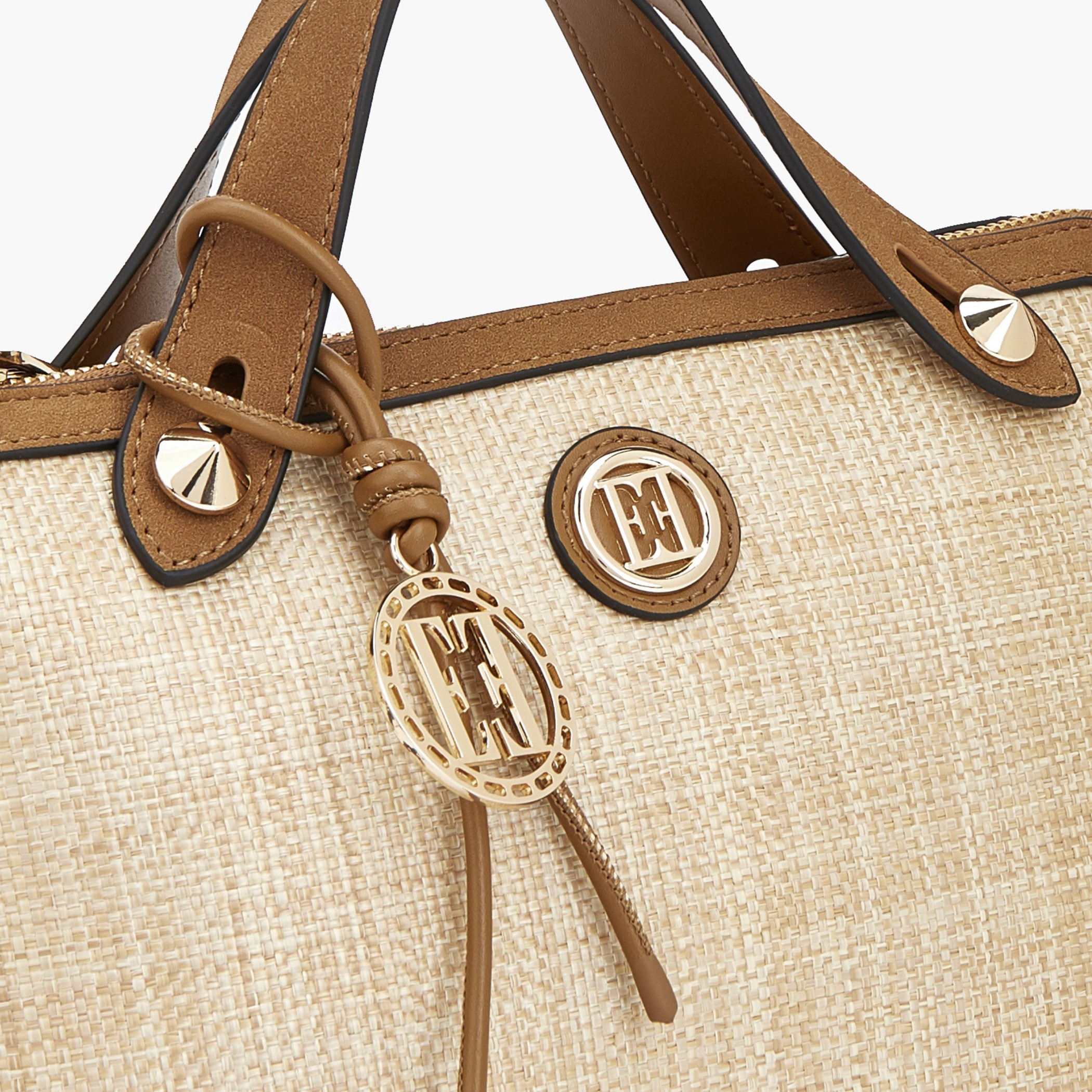 Elle Textured Tote Bag with Detachable Strap-women-bagsandwallets-handbags-image-3
