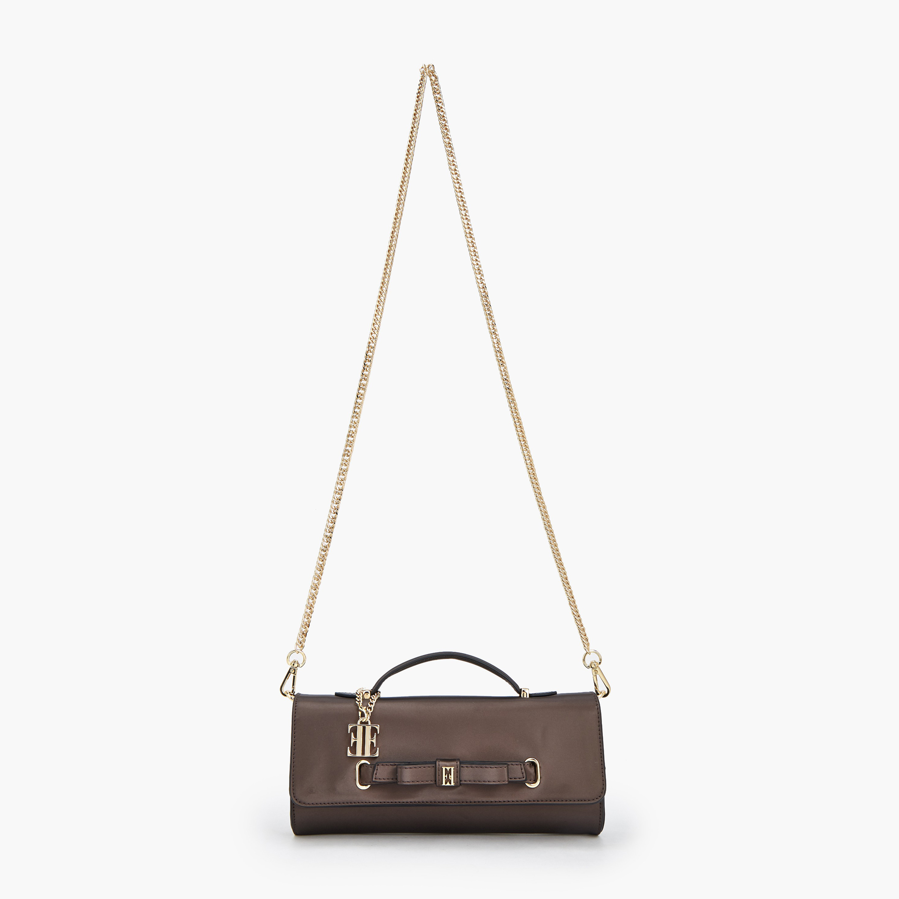 شنطة كروس بودي بتفاصيل فيونكة وحزام سلسلة من إيل-women-bagsandwallets-handbags-image-2